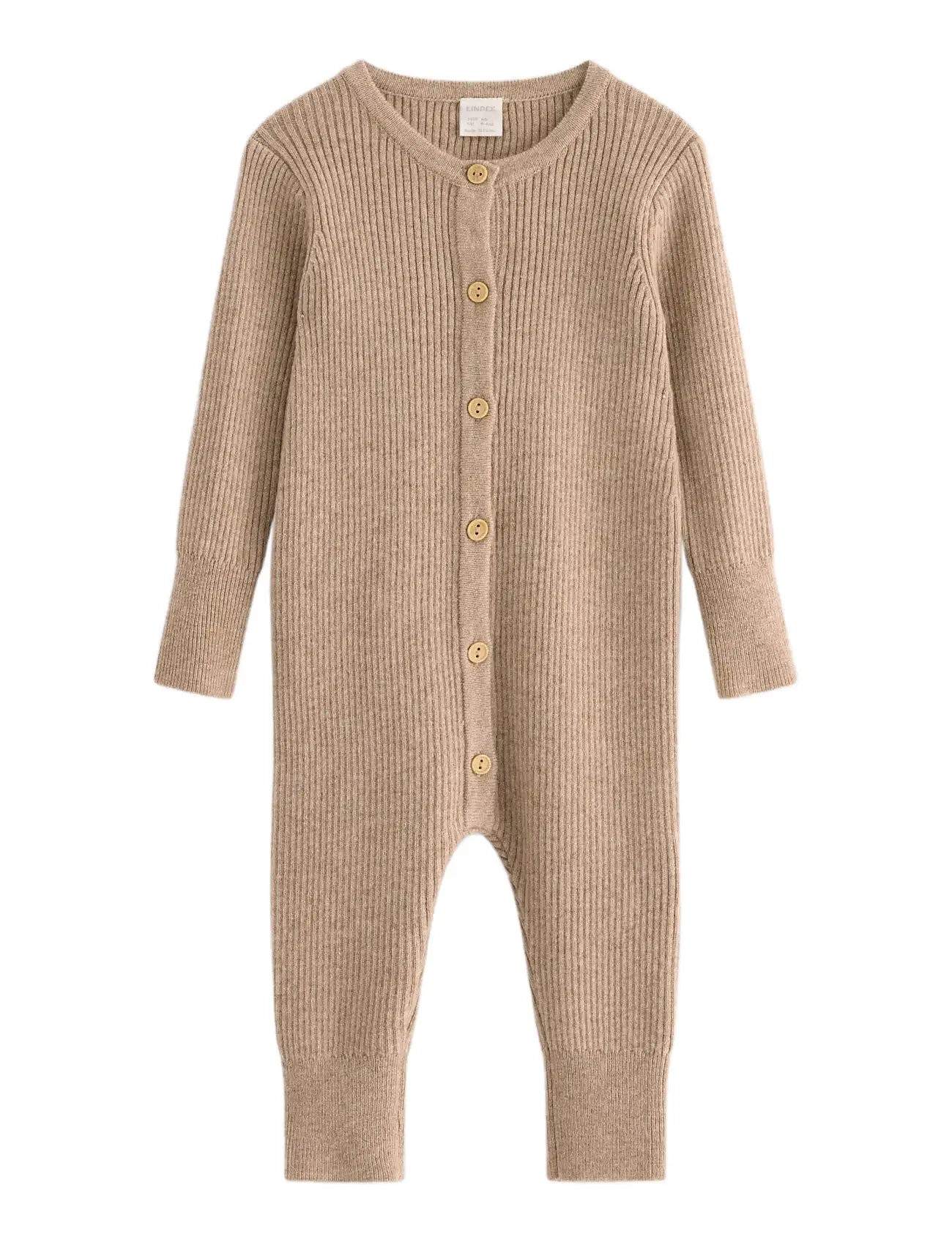 LINDEX Onesie Strick Wolle Beige - 74 - Kinder