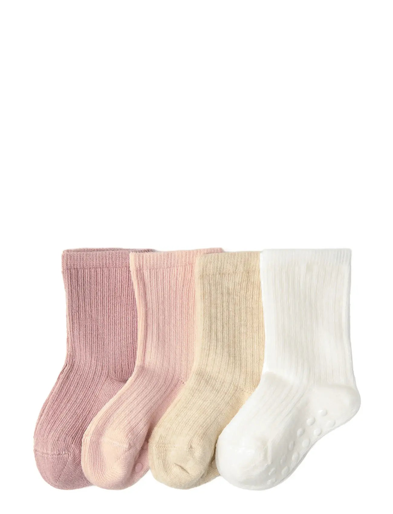 LINDEX Socke 4P Rib Solid Patterned - 16/18 - Kinder
