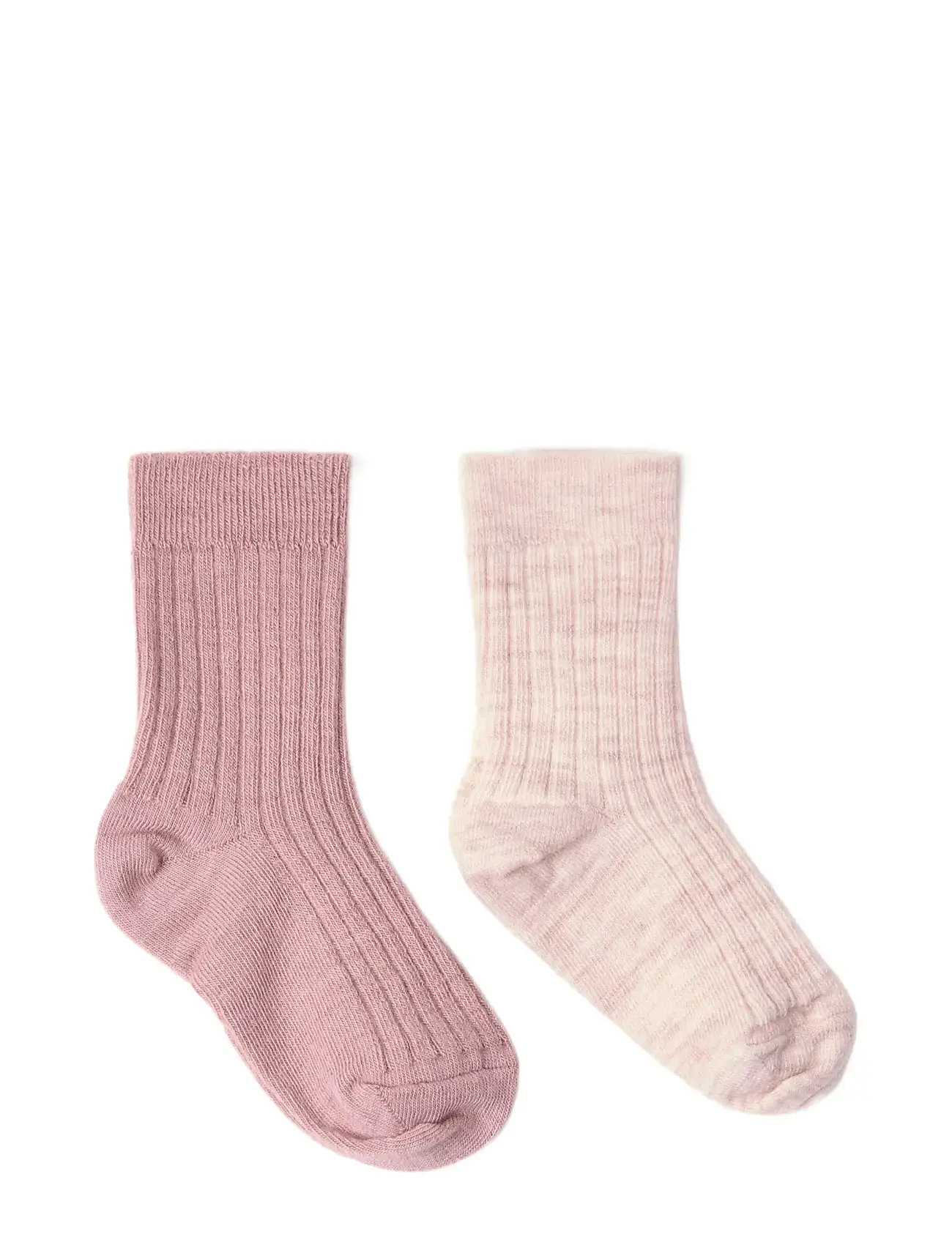 LINDEX Socke 2 P Wolle Knit Pink - 13/15 - Kinder