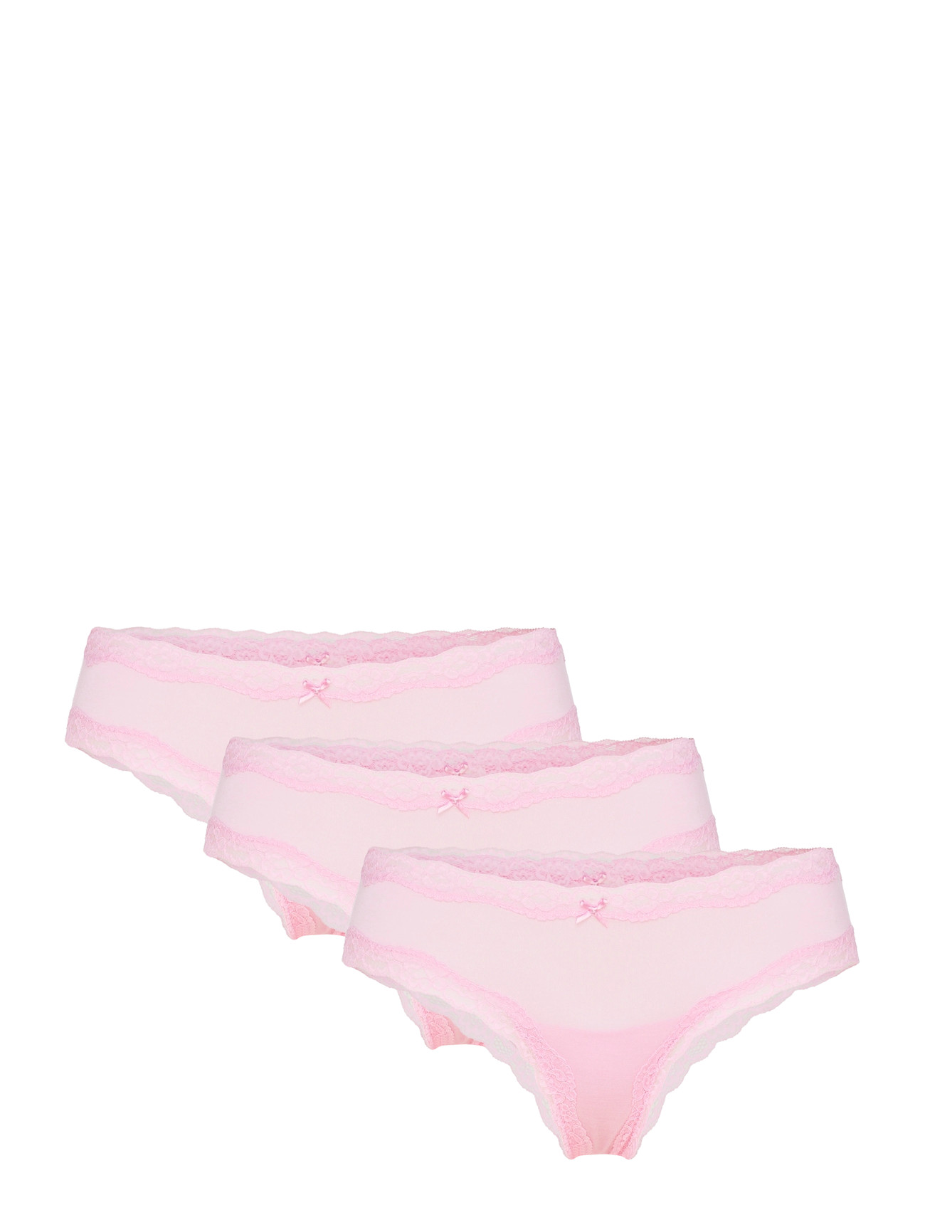 Lindex 3-Pack Brazilian Briefs With Low Waist, L, Pink, Trusser > Brasilianske Trusser, Dame