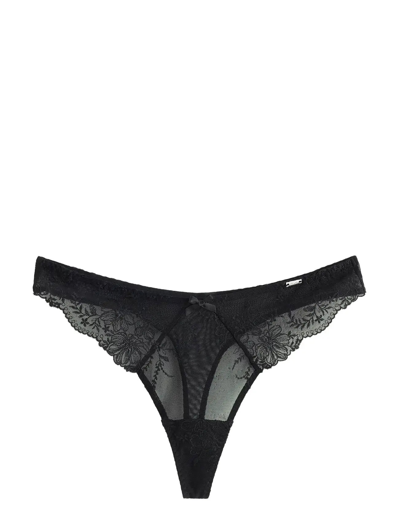 LINDEX Stringtanga Low Lina Stretch Schwarz - XS - Damen