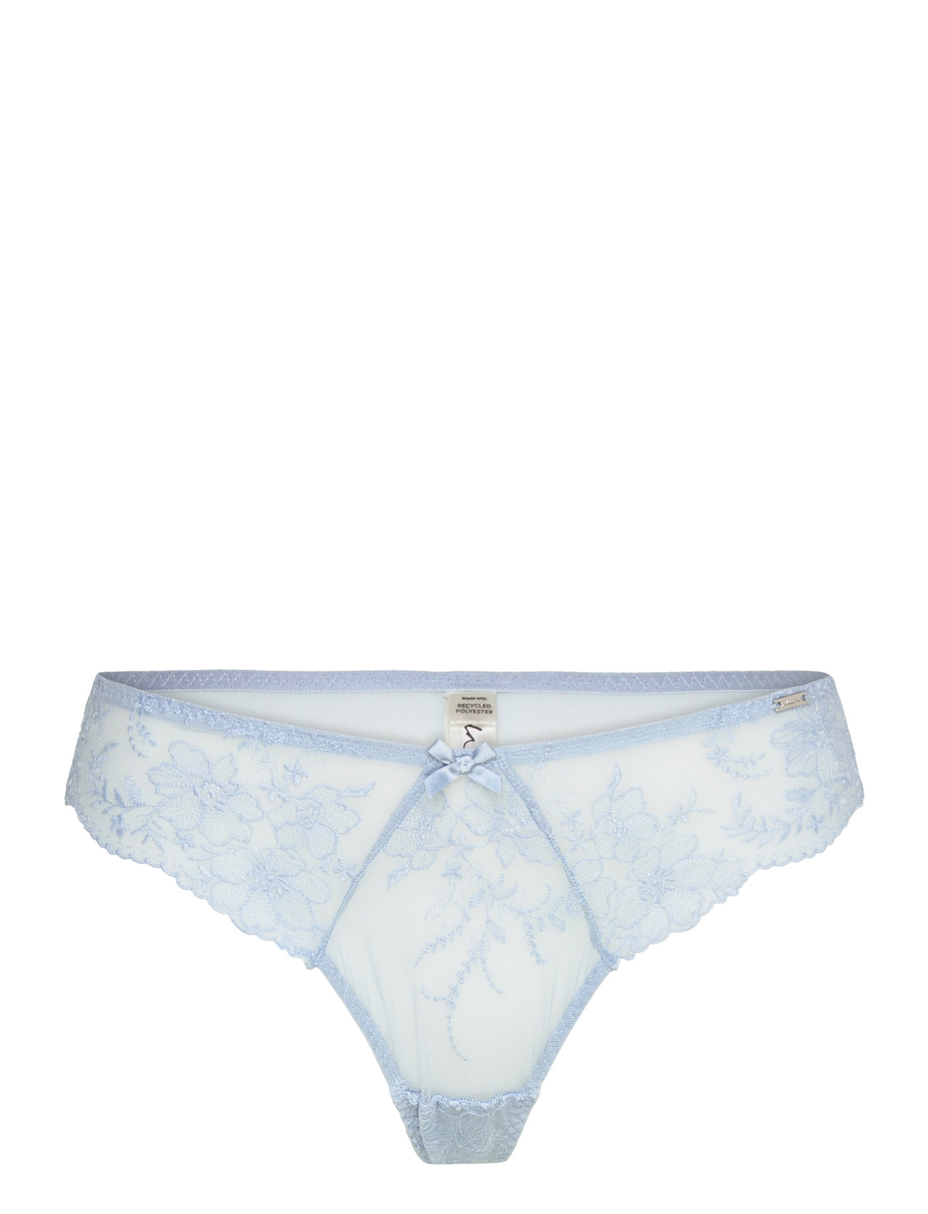 Thong Low Lina Stretch Stringtruse Undertøy Blue Lindex