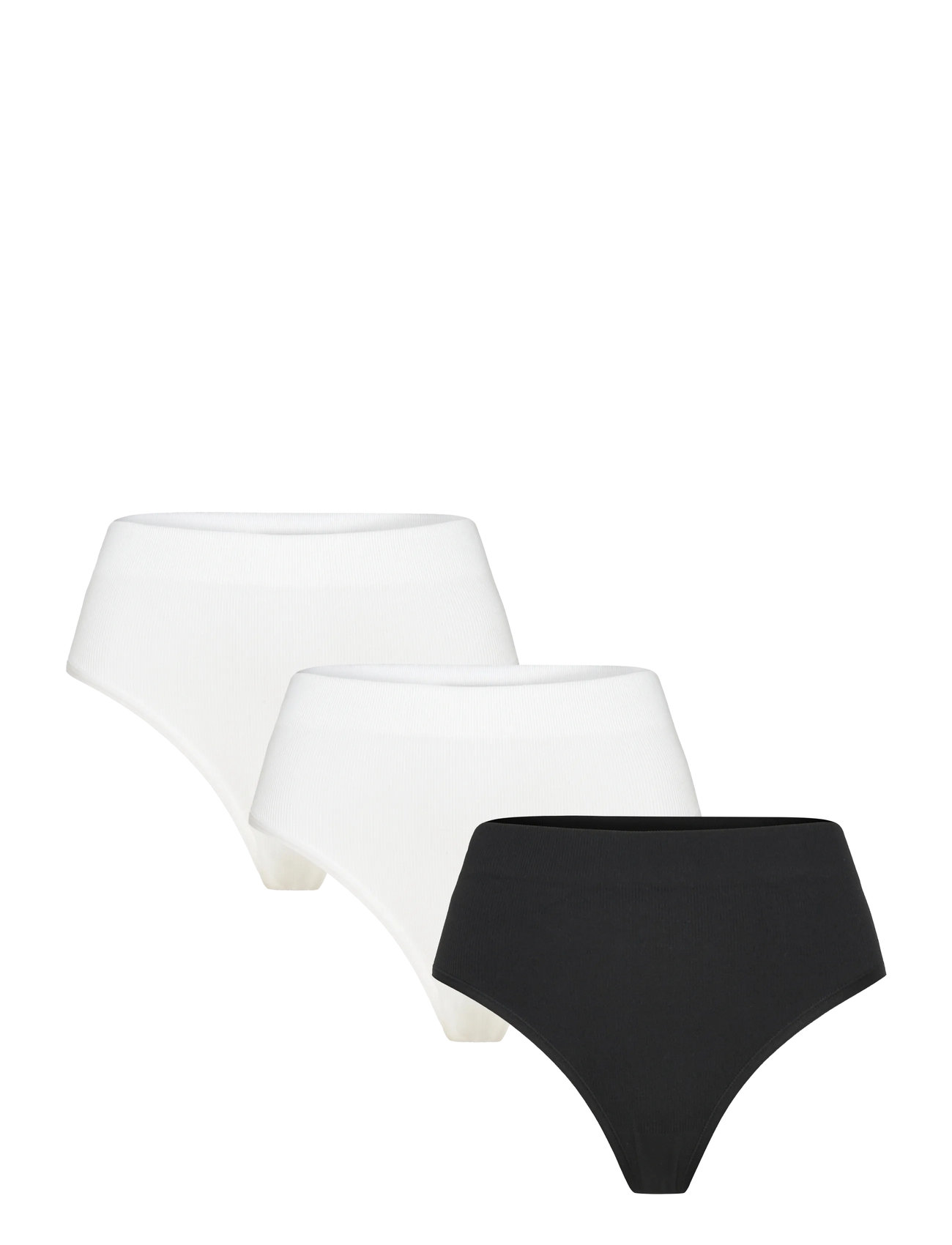 LINDEX Brief Brazi High Seamless Rib Weiß - S - Damen