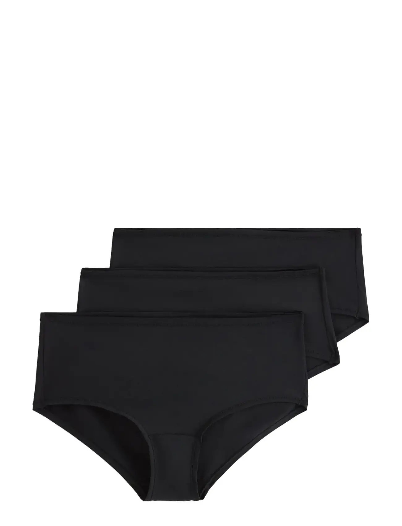 LINDEX Brief Polly Reg Micro 3 Pack Schwarz - S - Damen