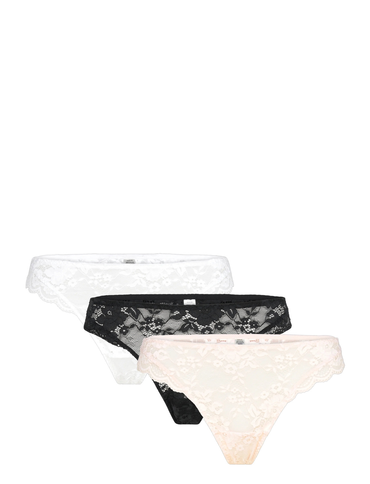 Brief Thong Reg Iris Lace Back Stringtruse Undertøy Multi/patterned Lindex