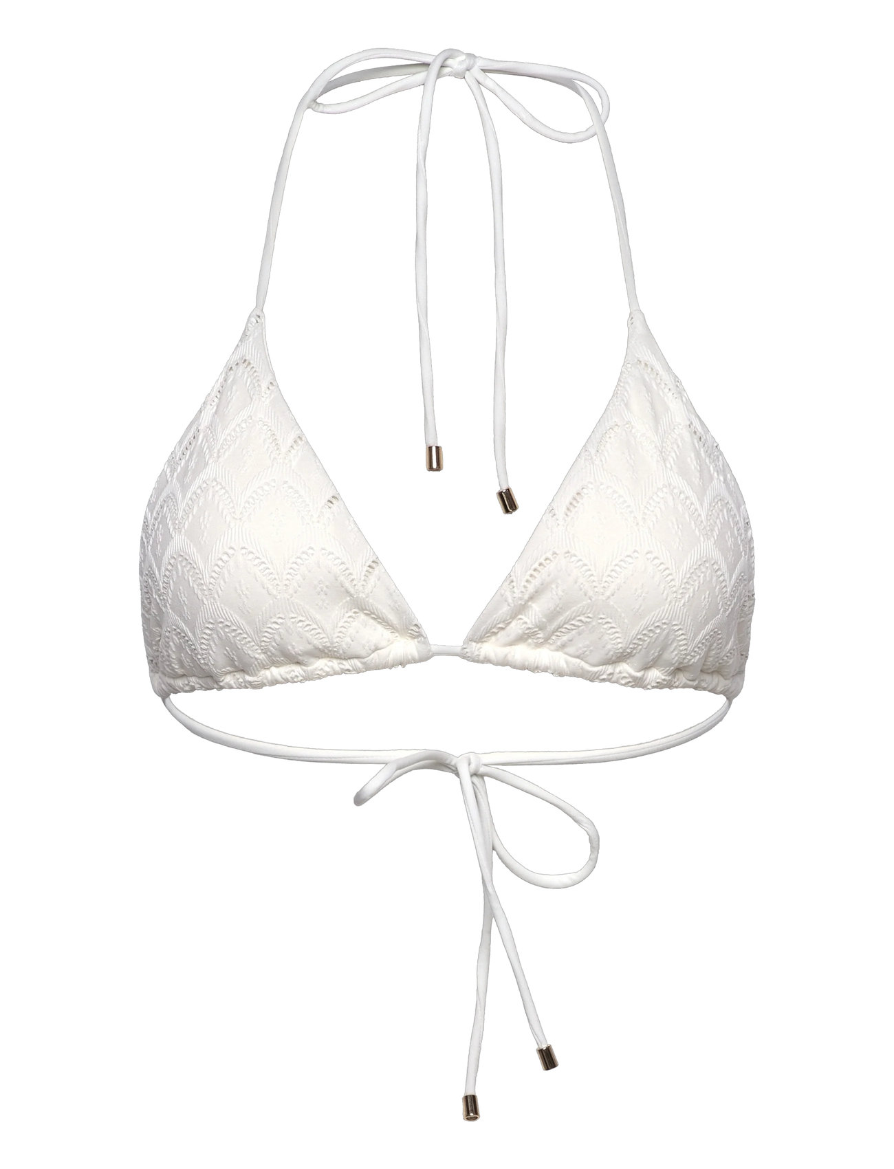 Swim Bra Triangle Elle Broderi Swimwear Bikinis Bikini Tops Triangle Bikinitops White Lindex