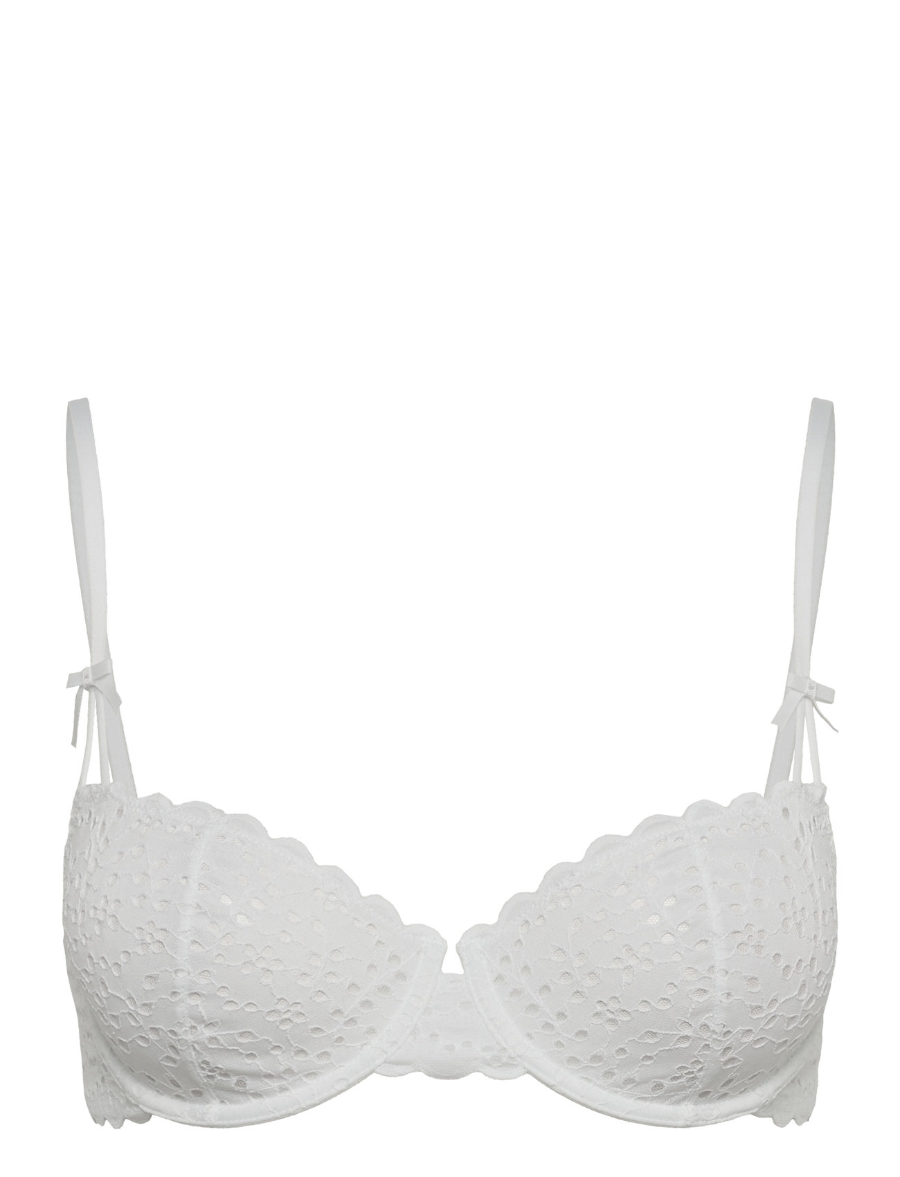 Wire Bra Broderie Anglais Lingerie Bras & Tops Wired Bras White Lindex