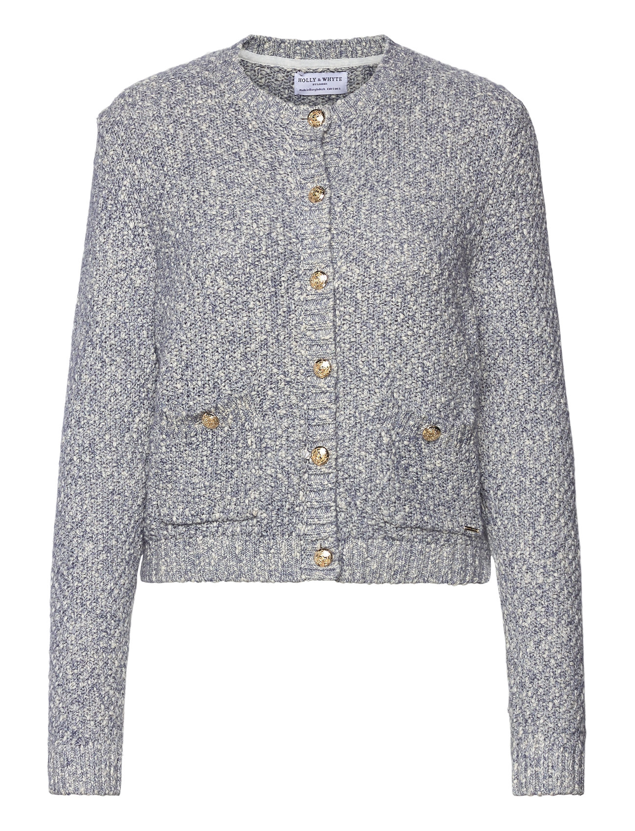 LINDEX Jacke Luna Strick Blau - M - Damen