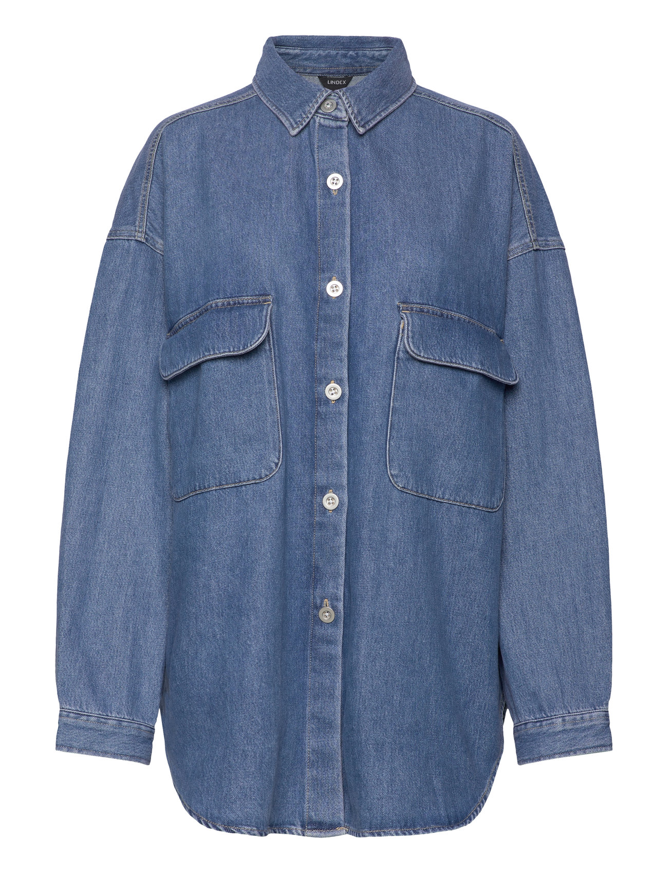 LINDEX Shirt Gunhild Denim Blau - XL - Damen