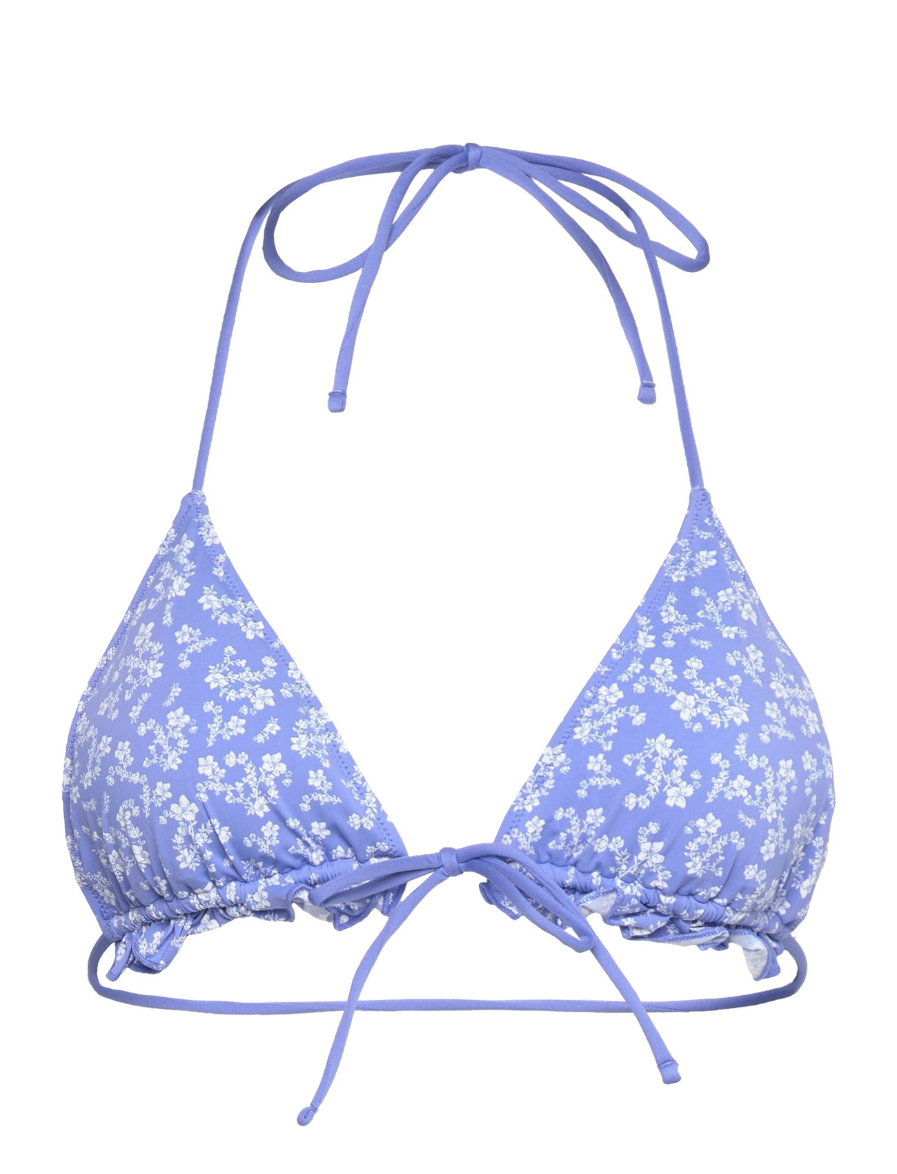 Swim Bra Triangle Elle Frill A Swimwear Bikinis Bikini Tops Triangle Bikinitops Blue Lindex