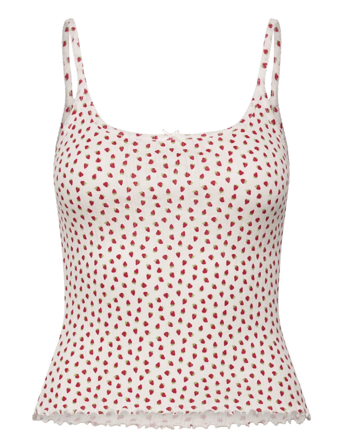 Tank Pointelle With Lettuce Ed Topp Multi/patterned Lindex