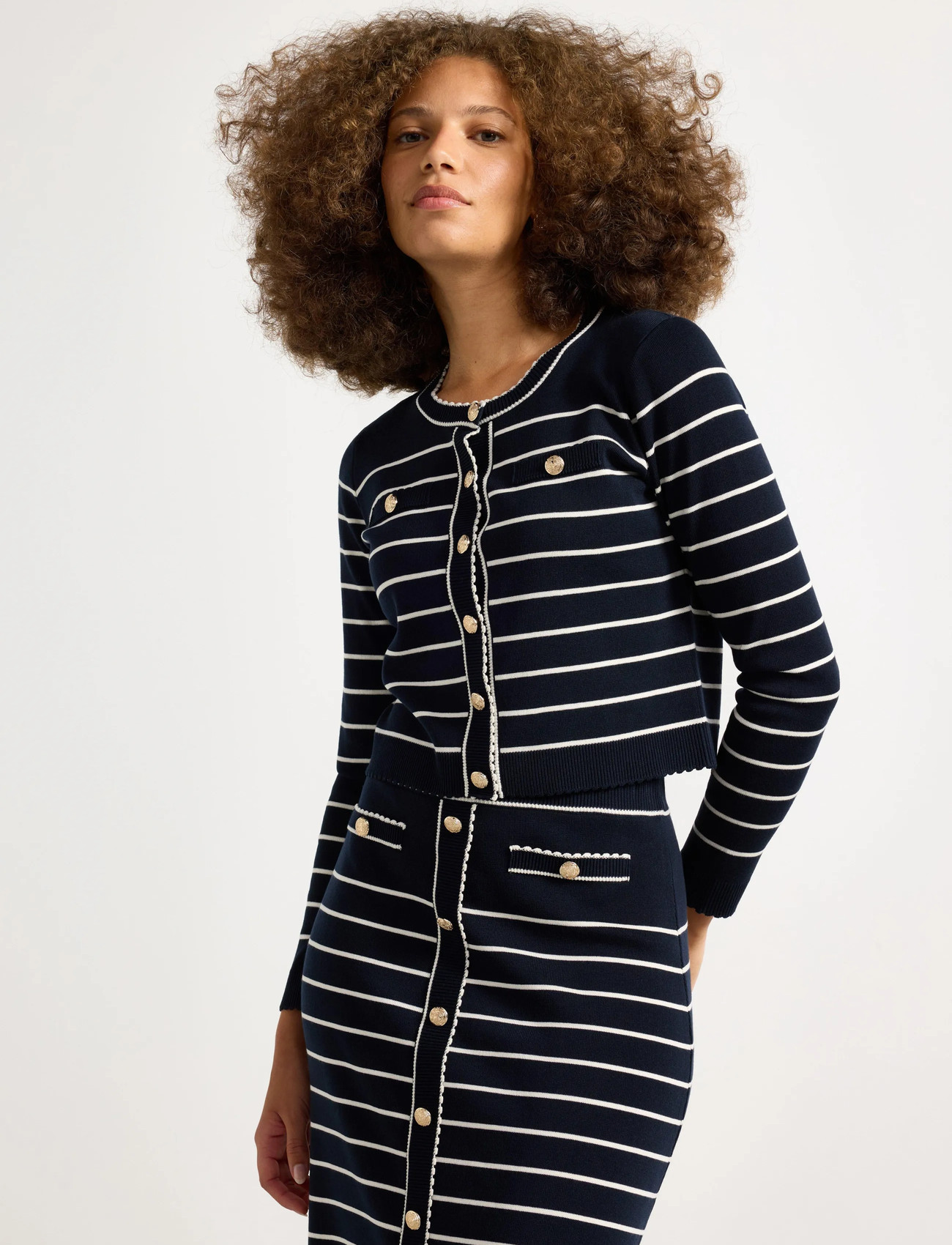 Lindex Cardigan Elli, S, Navy, Strik > Cardigans, Dame