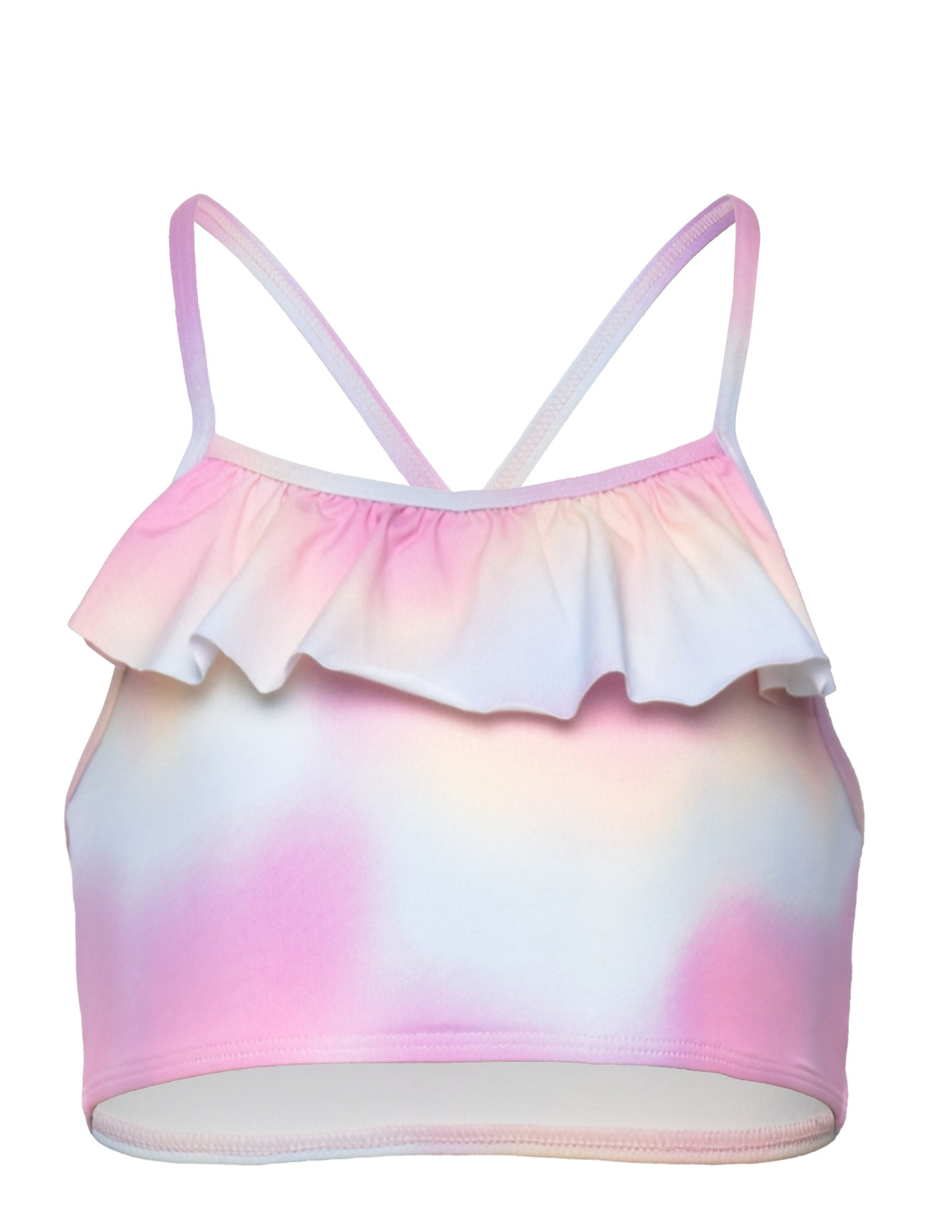 Bikini Top With Frill Aop Bikini Purple Lindex