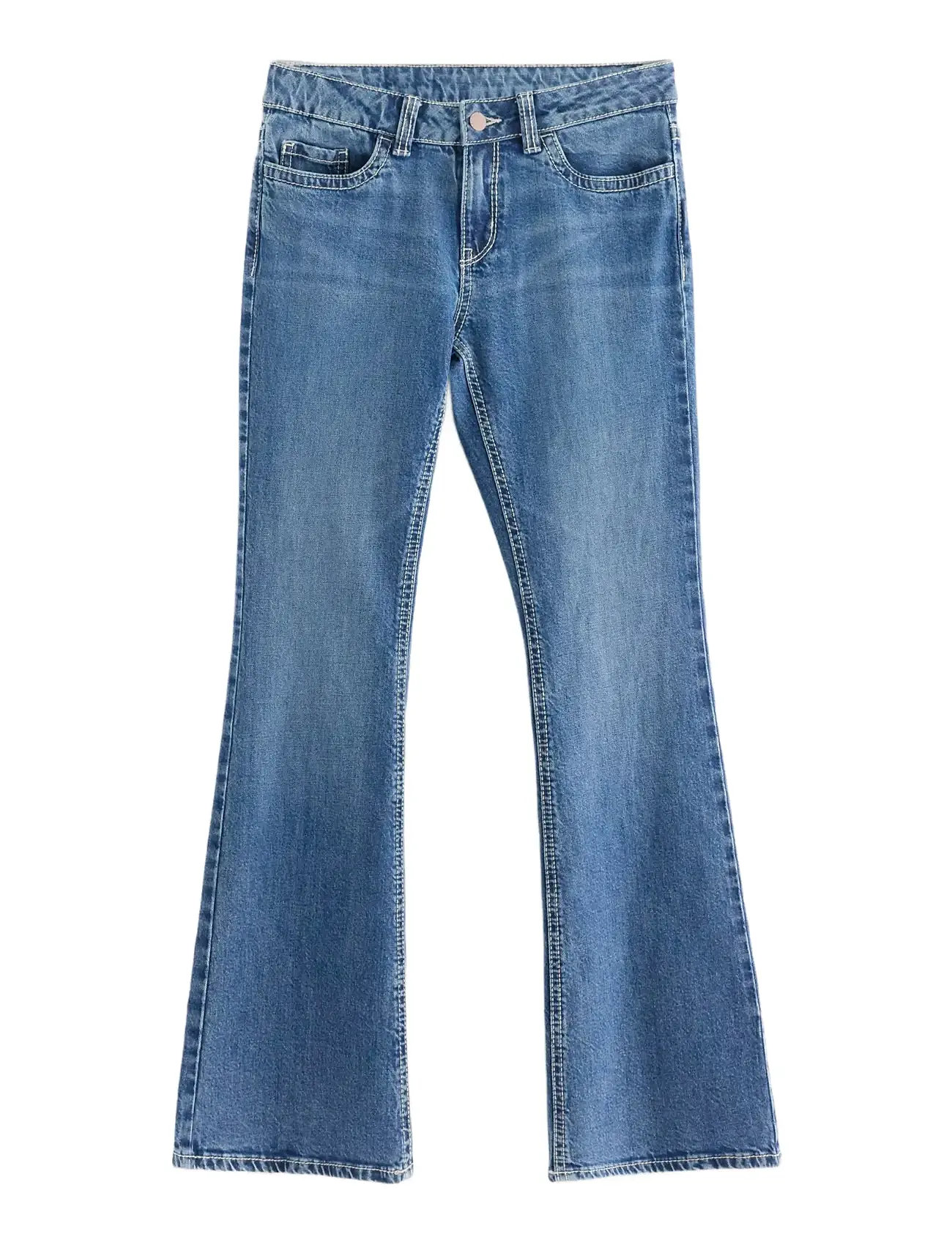 LINDEX Freja Flared Bein Jeans Blau - 128 - Kinder