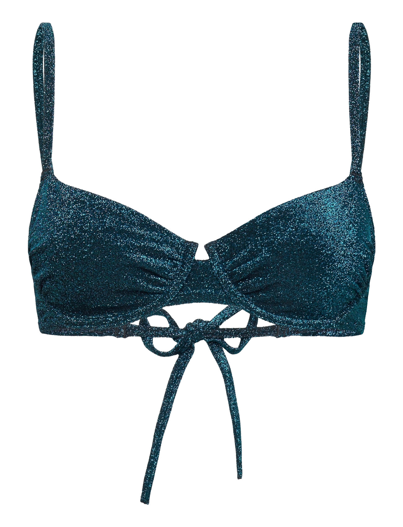 Bra Senna Lurex Swimwear Bikinis Bikini Tops Bandeau Bikinitops Blue Lindex