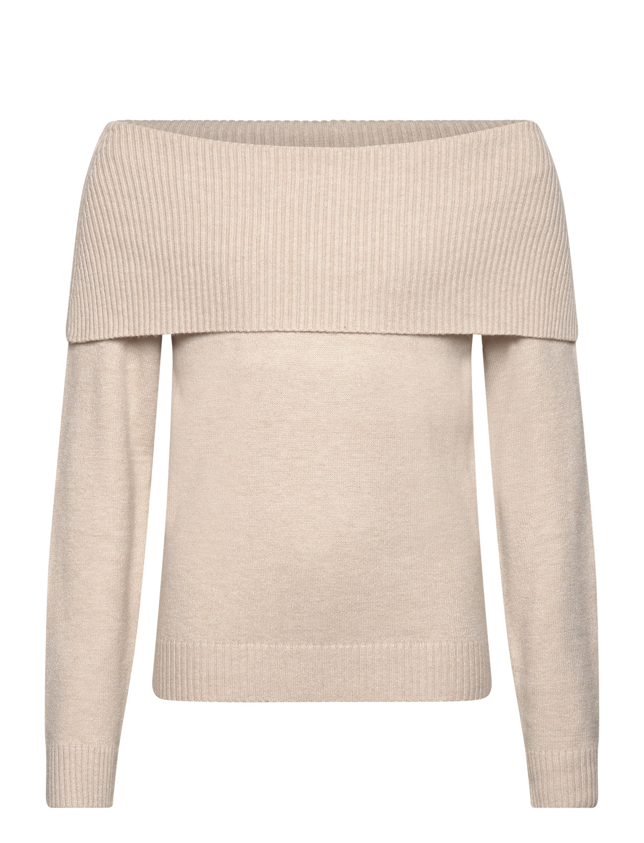 LINDEX Pullover Strick Fold Down Beige - 128 - Kinder