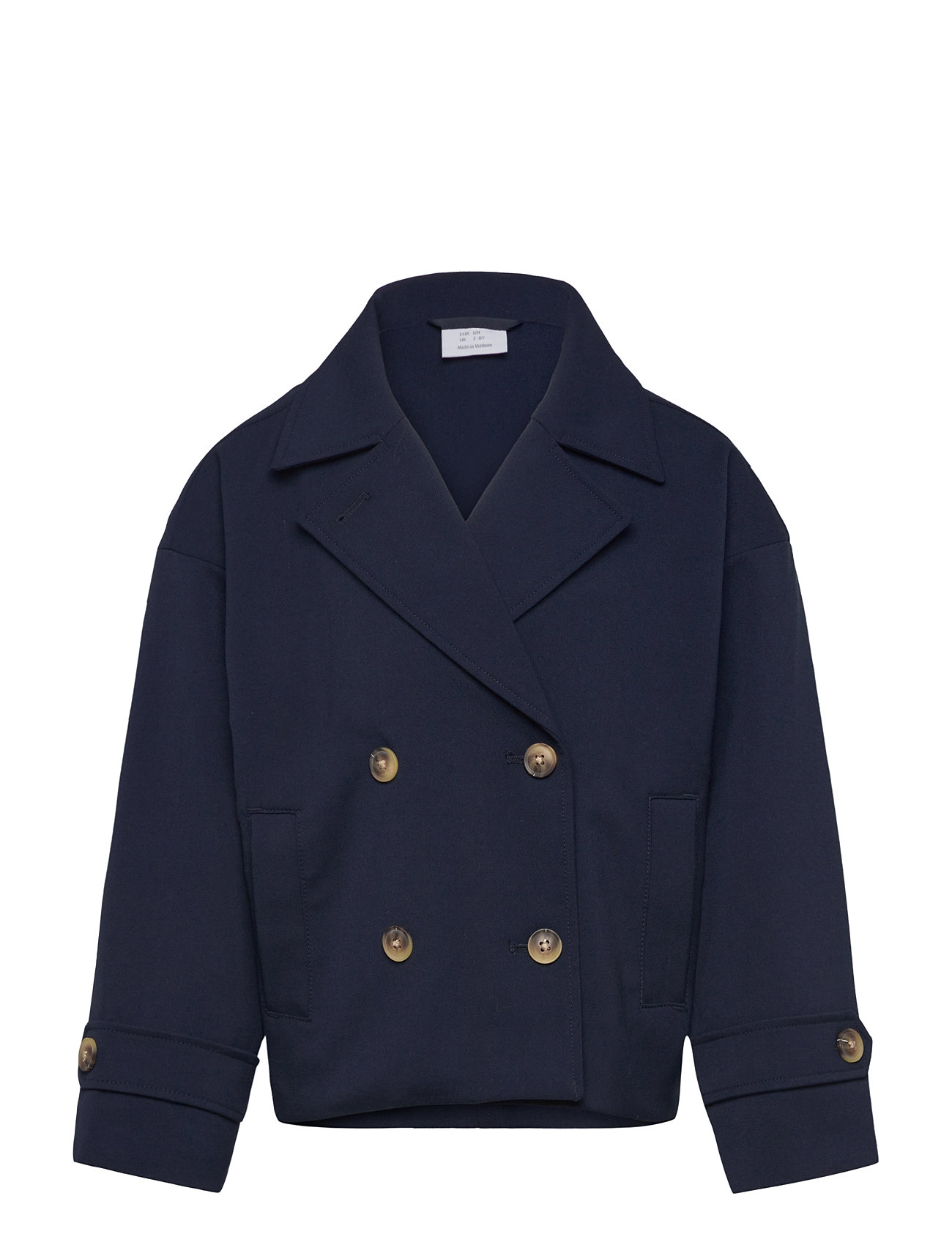Jacket Trench Cropped Tynn Jakke Skalljakke Navy Lindex