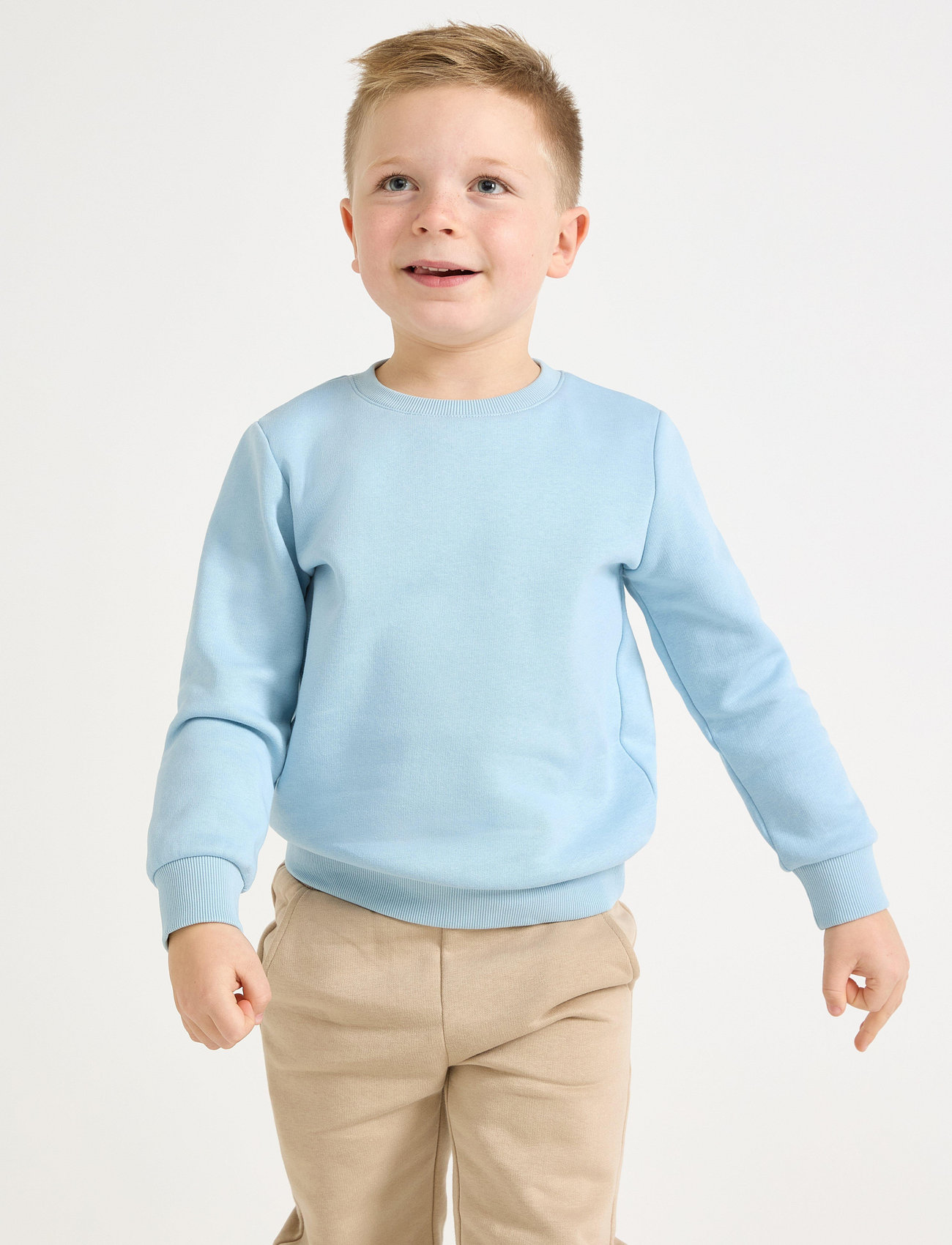 Lindex Sweatshirts Solid Basic, 92, Blue, Sweatshirts & Hættetrøjer > Sweatshirts, Børn