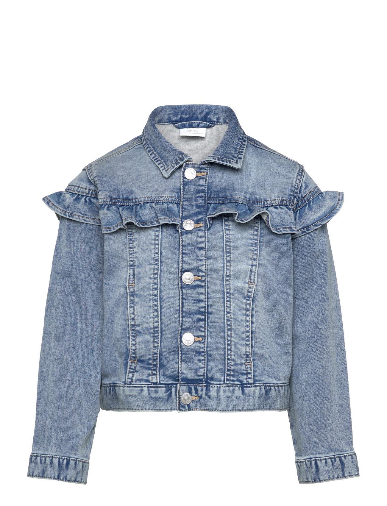 Jacket Denim Frill Outerwear Jackets & Coats Denim & Corduroy Blue Lindex