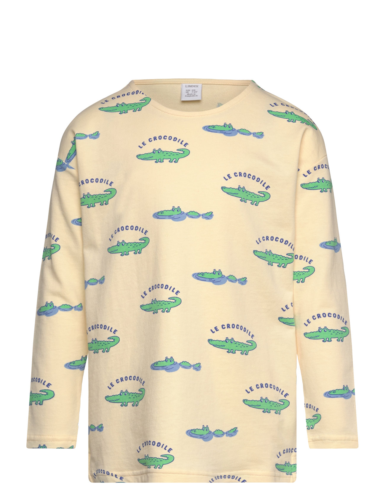 LINDEX Oberteil Ls Crocodile Aop Patterned - 104 - Kinder
