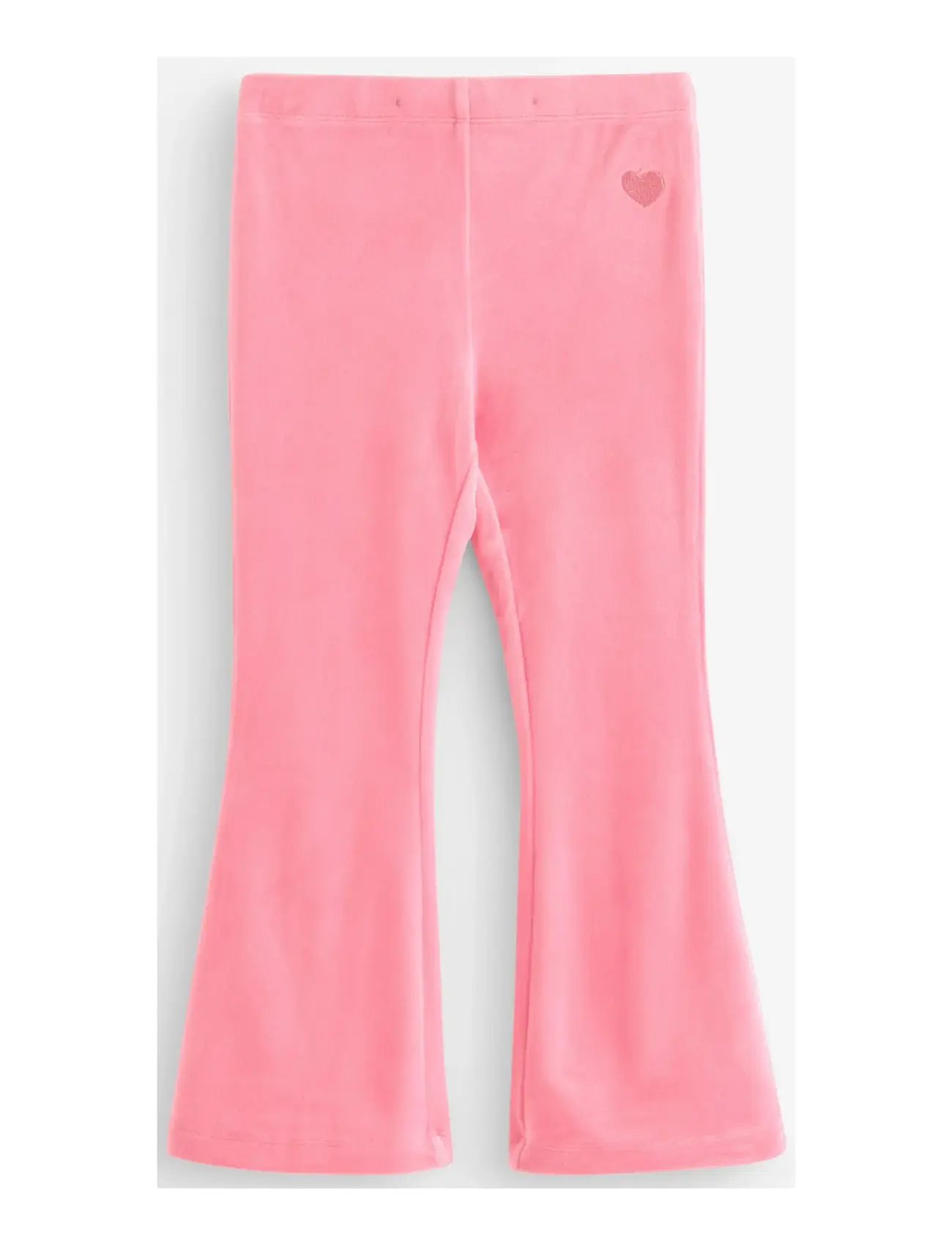 LINDEX Flared Leggings In Velour Pink - 110 - Kinder
