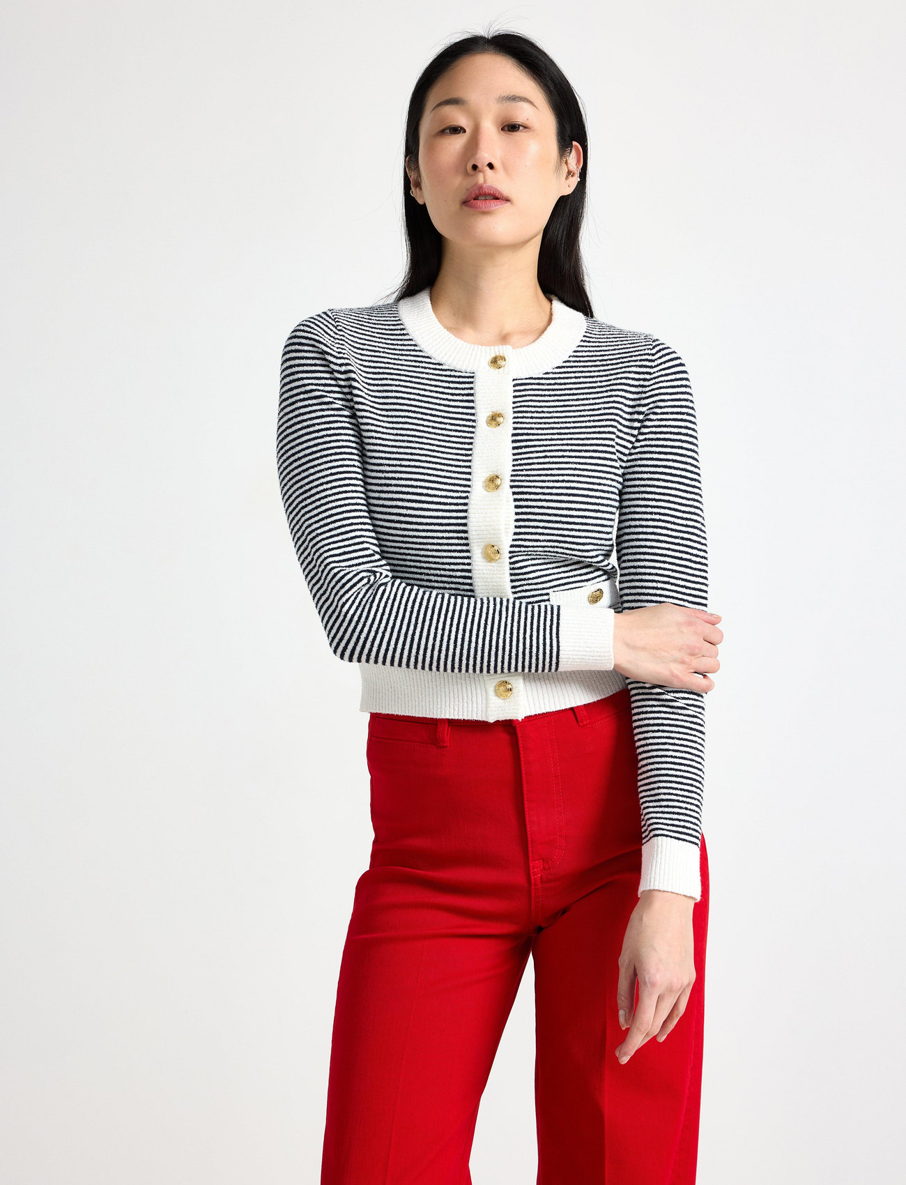 Lindex Cardigan Kiara, S, Navy, Strik > Cardigans, Dame