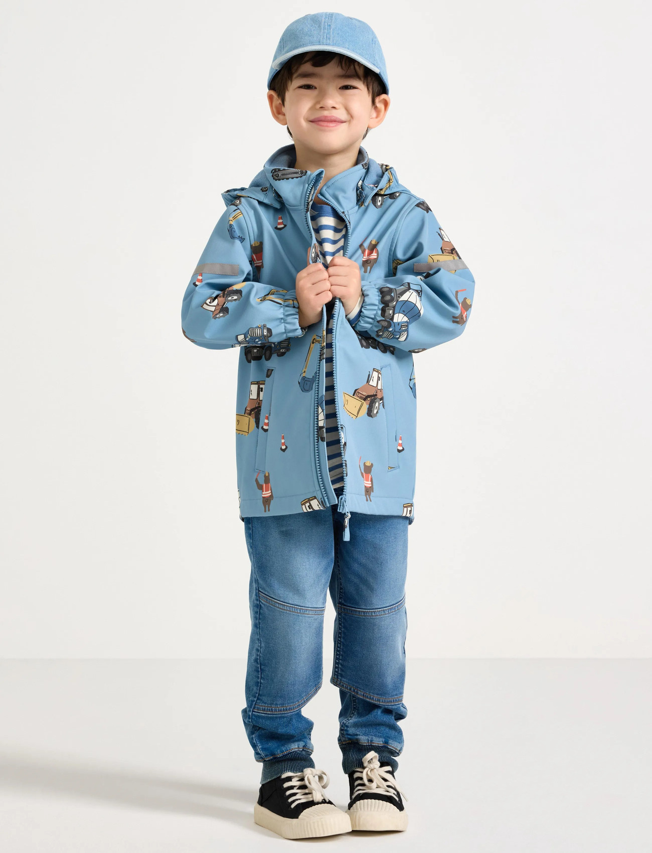 Lindex Jacket Softshell, 92, Blue, Softshells > Softshell-Jakker, Børn