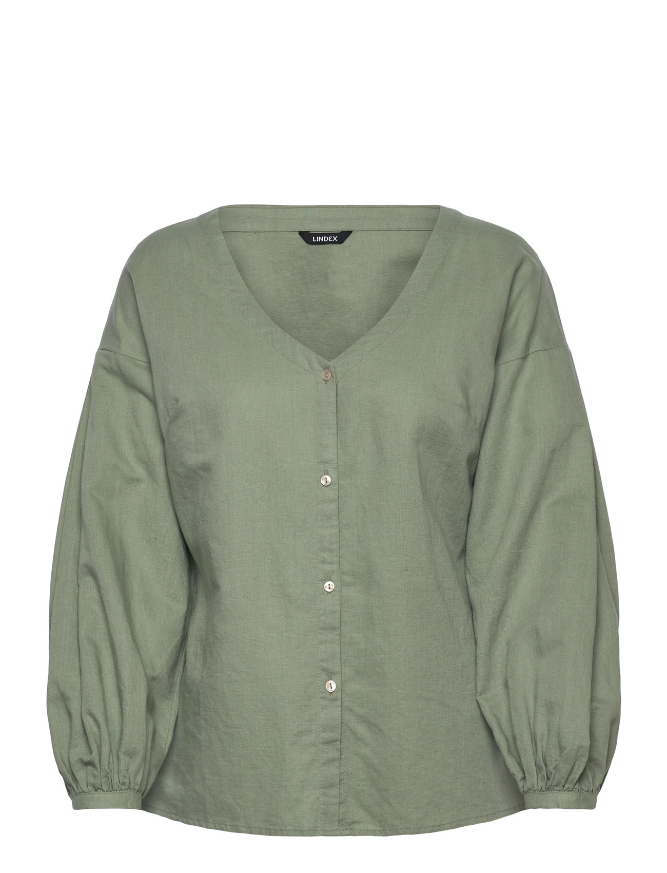 Lindex Blouse Emina, M, Green, Bluser > Langærmede, Dame