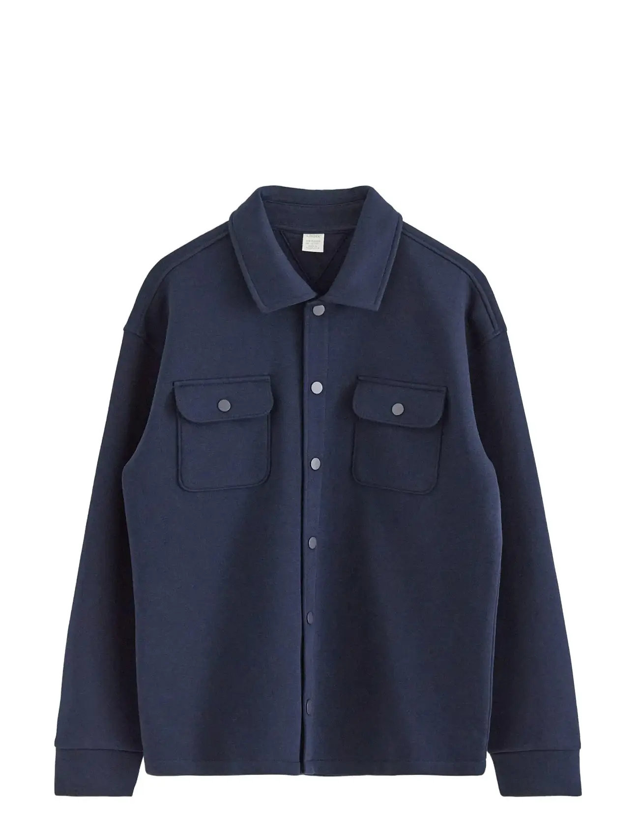 LINDEX Skjortejakke I Jersey Navy - 170 - Kinder