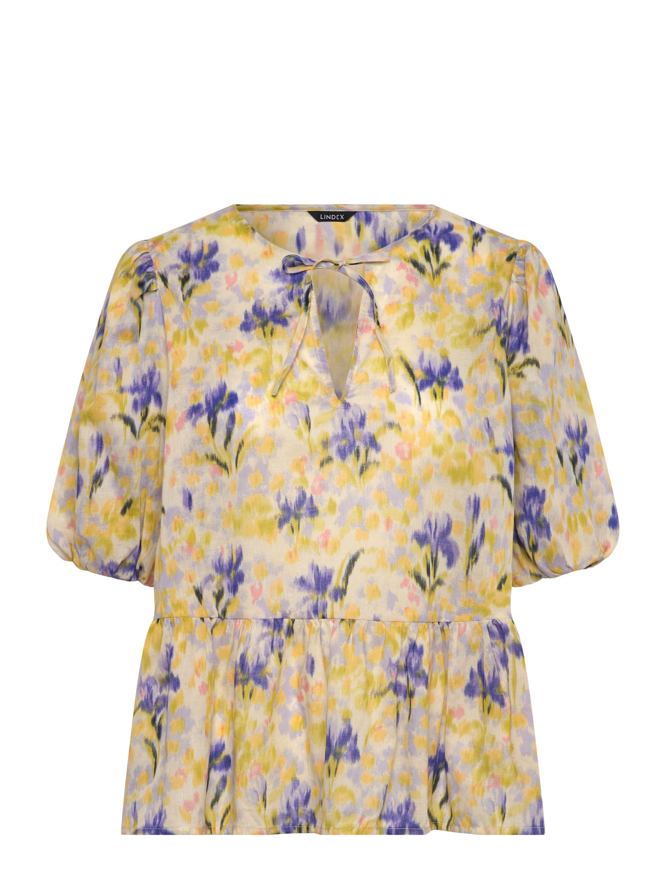 LINDEX Bluse Line Gelb - S - Damen