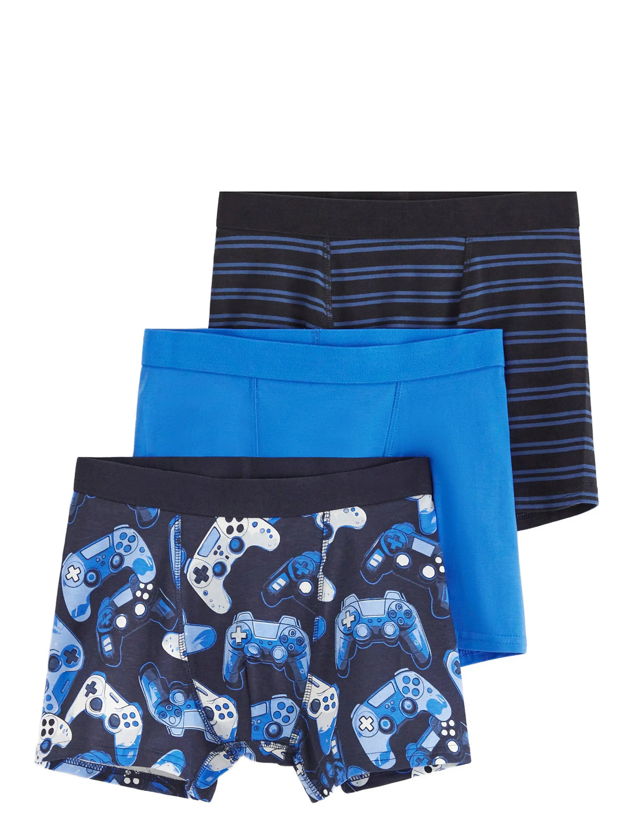 Lindex Boxer 3P Gaming, 170, Navy, Undertøj > Underbukser, Børn