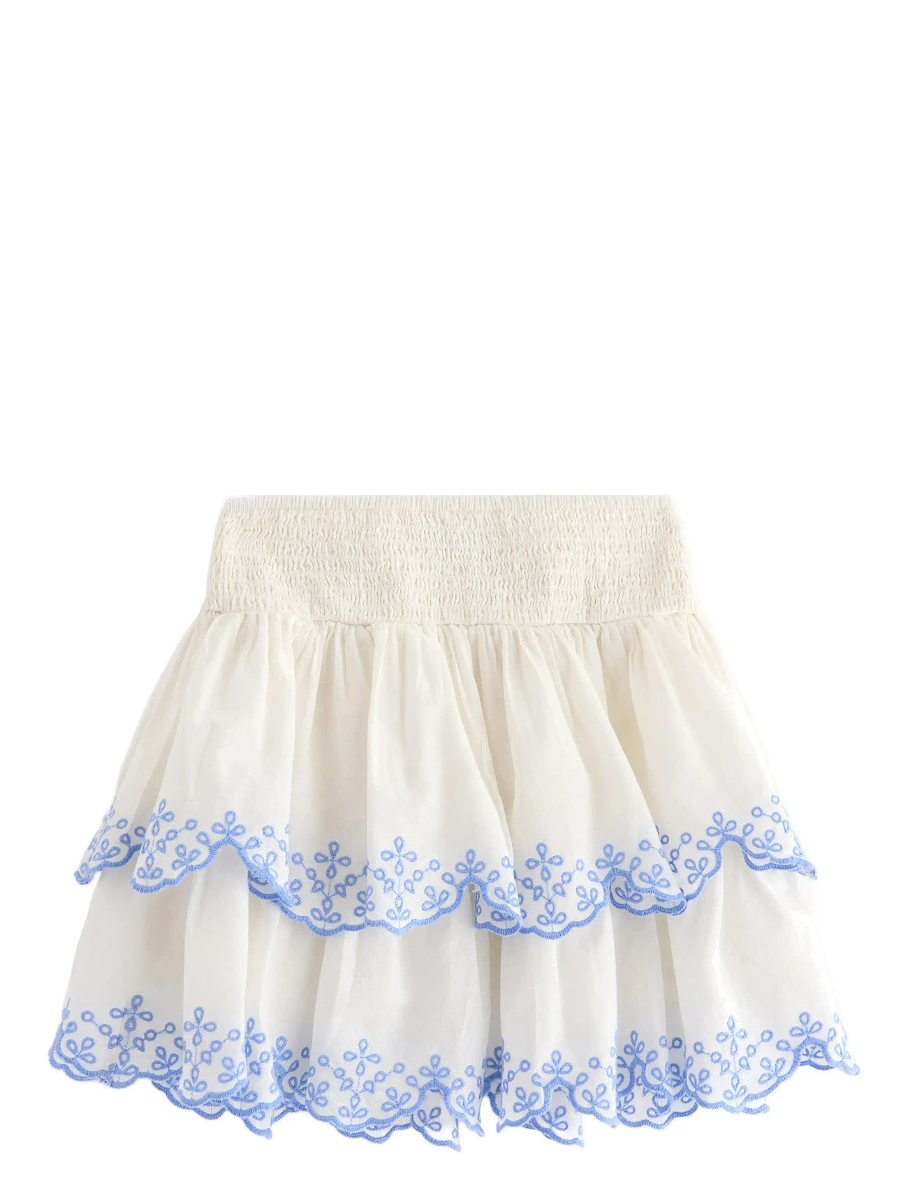 LINDEX Rock Flounces Und Smock Embr Weiß - 92 - Kinder