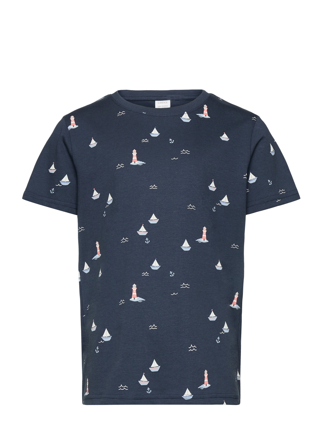 Lindex Top Ss Mini Boat Marinblå