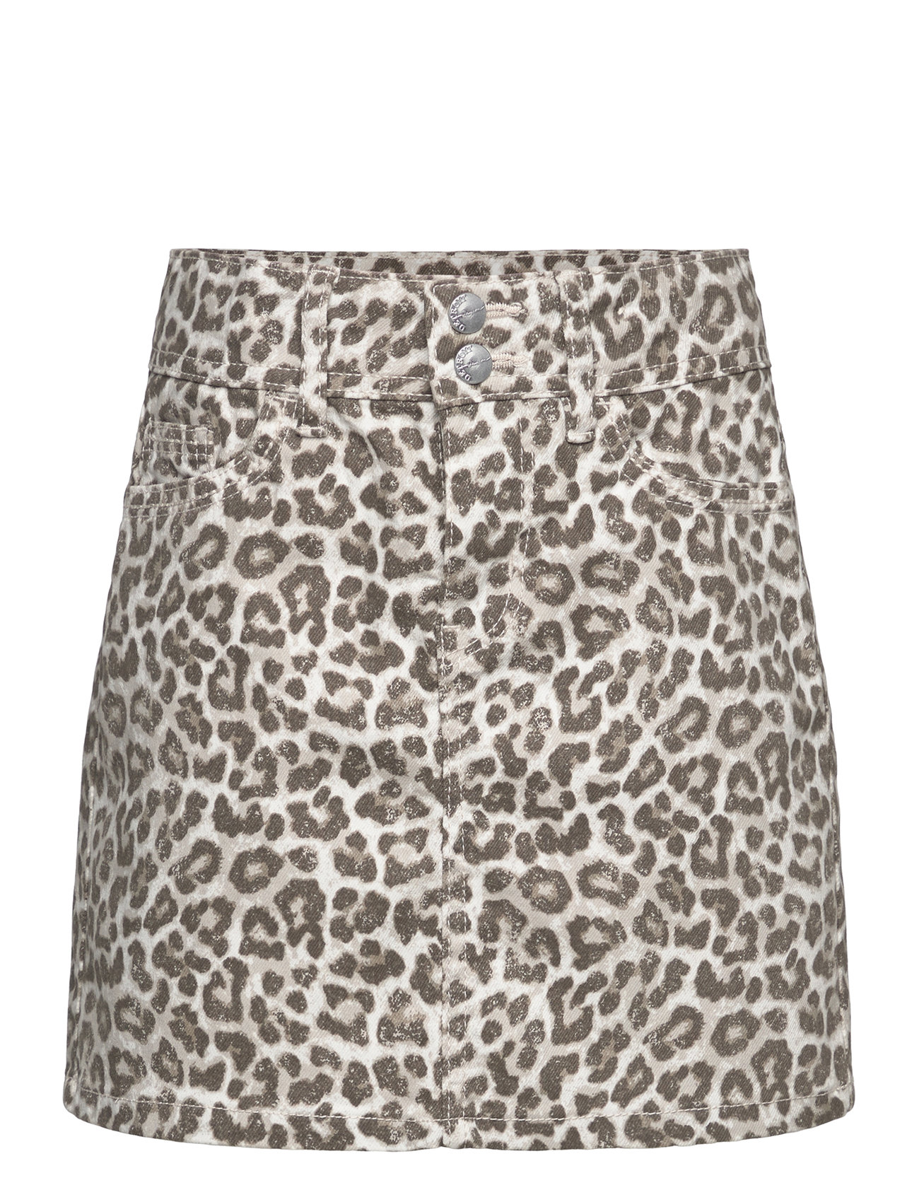 LINDEX Rock Twill Leo Print Gelb - 170 - Kinder