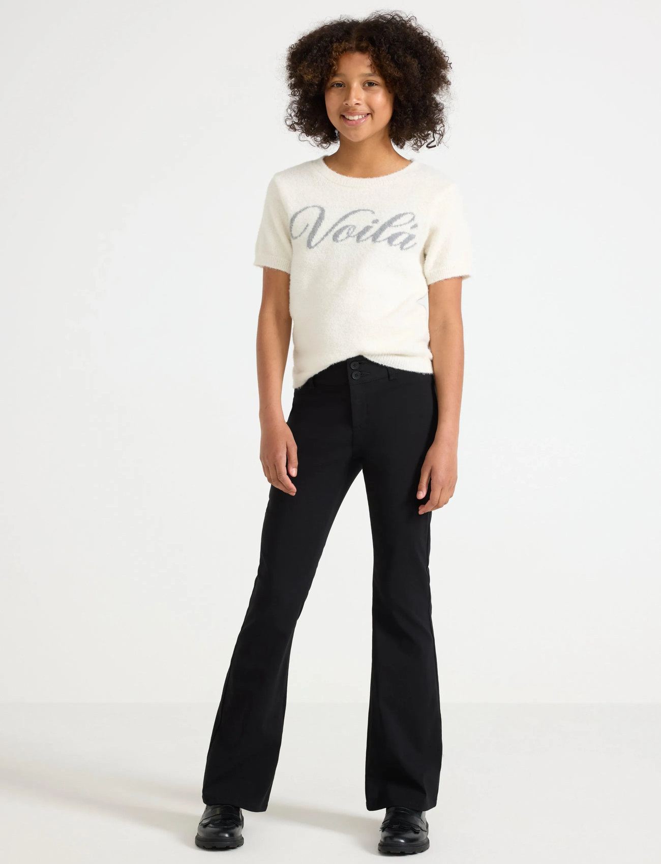 Lindex Trouser Y2K, 134, Black, Underdele > Bukser, Børn