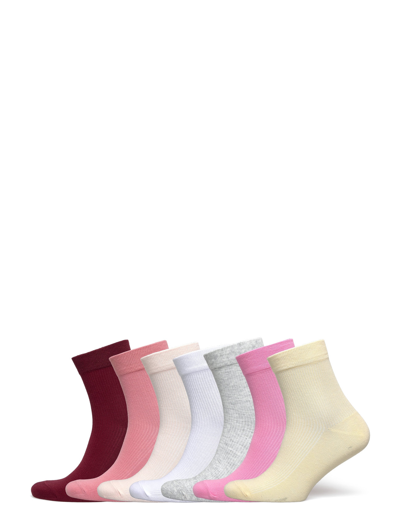 Sock High Ankle 7 P Warm Colou Lingerie Socks Regular Socks Multi/patterned Lindex