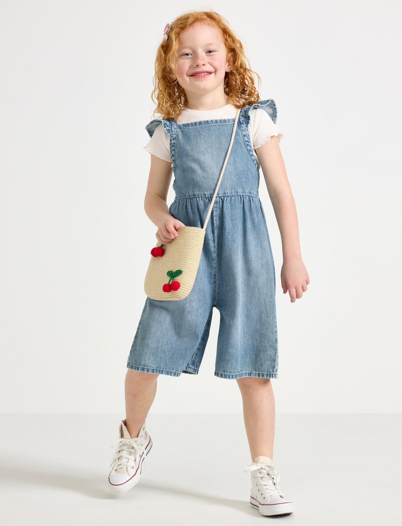 Lindex Playsuit Denim Summer, 92, Blue > Jumpsuits, Børn