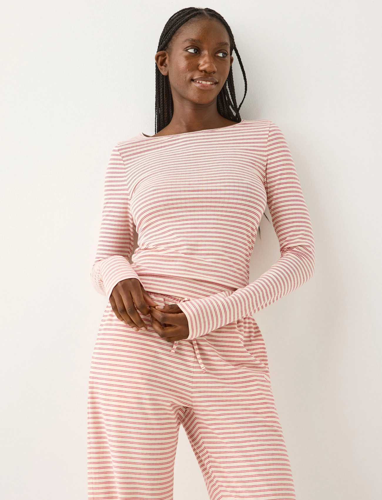 Lindex Pyjama Top, XS, Cream, Nat- Og Loungewear > Toppe, Dame
