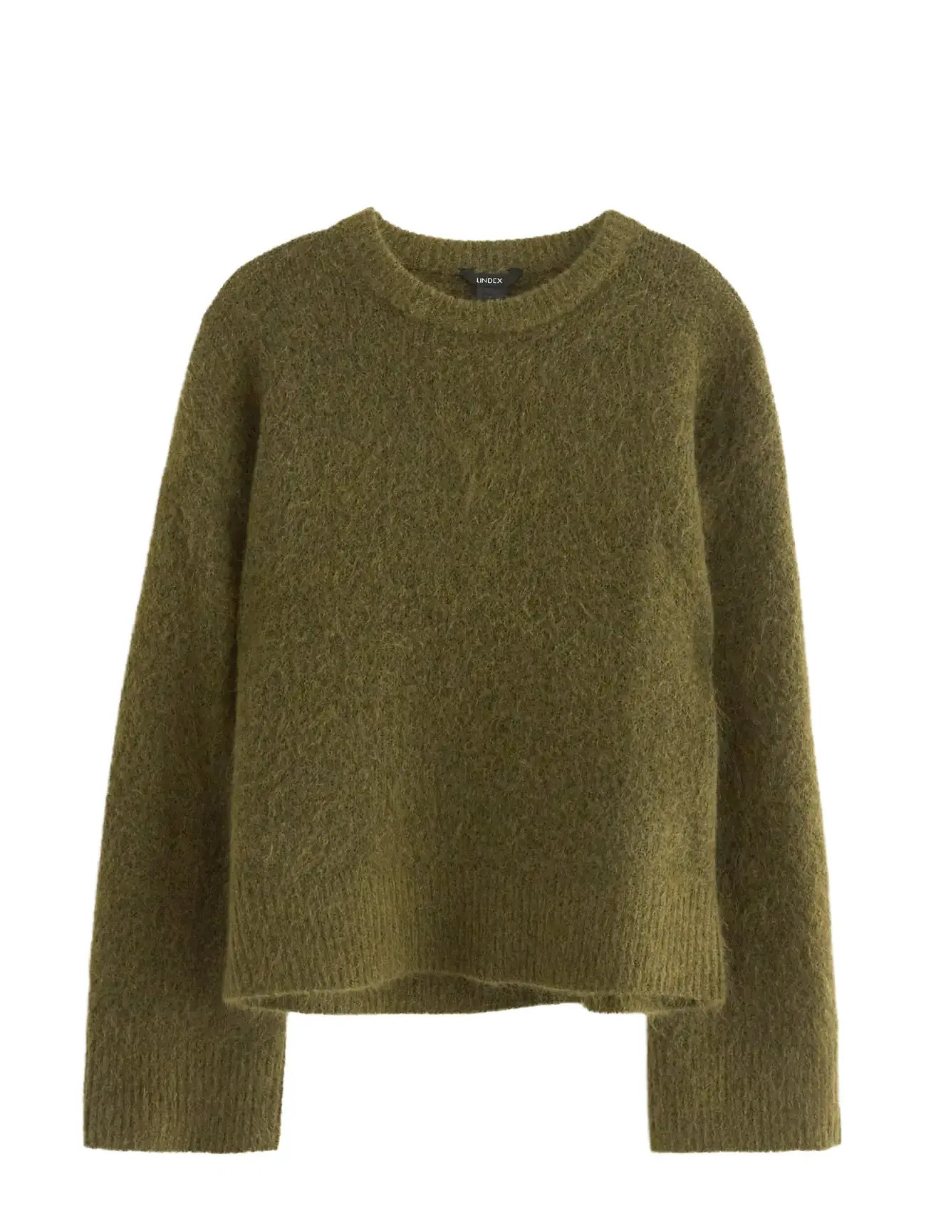 LINDEX Pullover Edda Mohair Blend Khaki - M - Damen
