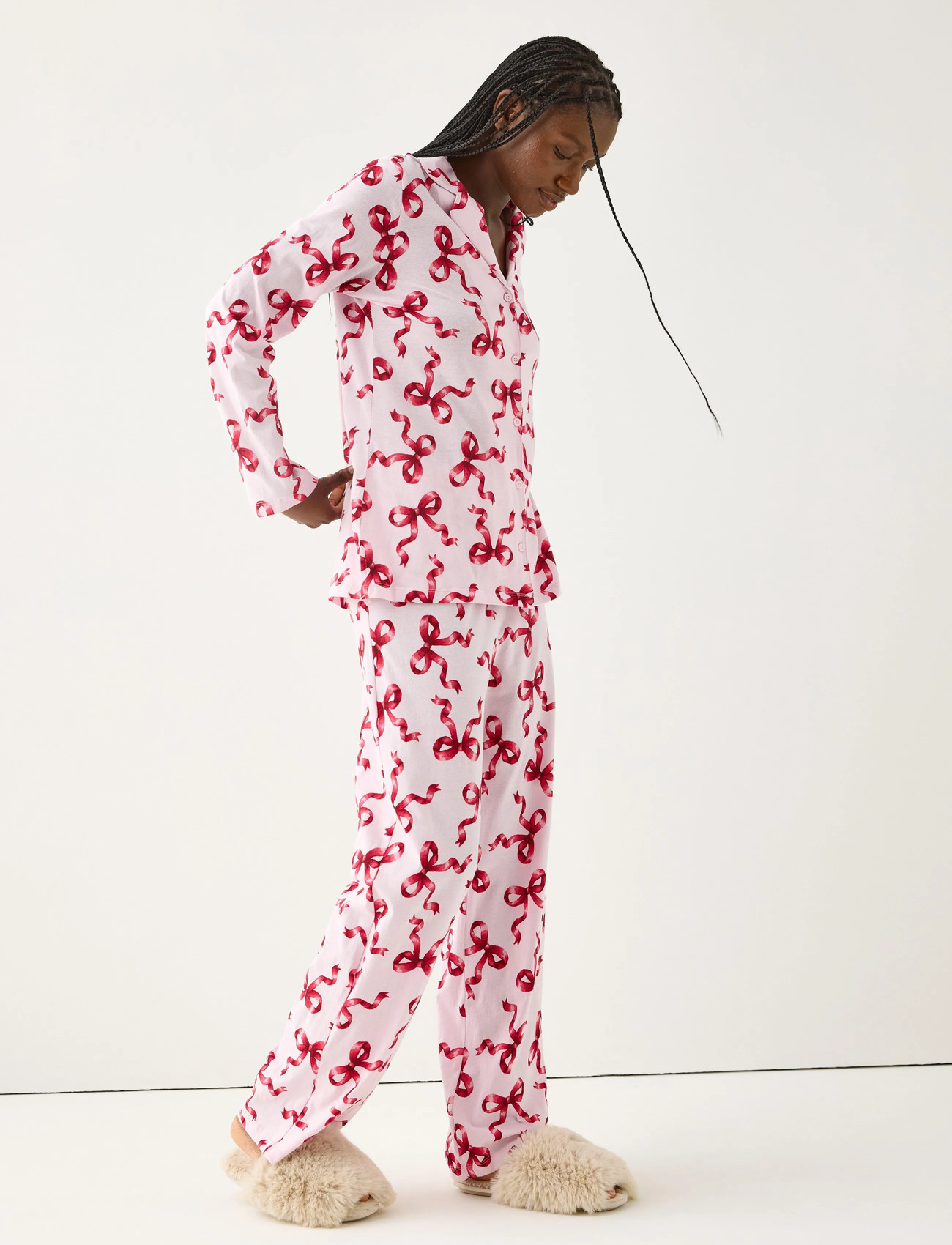 Lindex Pyjama Jersey, L, Pink, Nat- Og Opholdstøj > Pyjamas (set), Dame