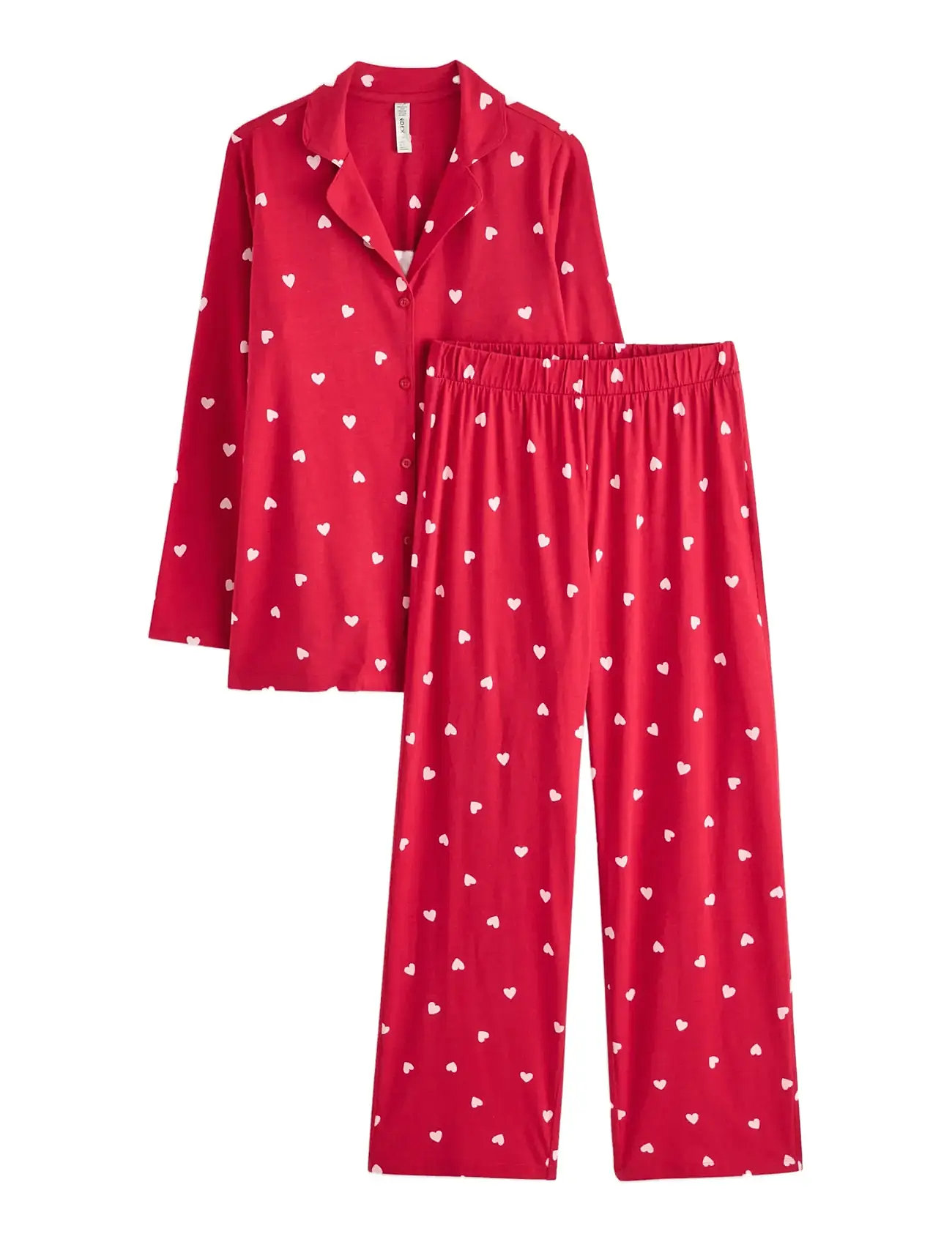 LINDEX Pyjama Jersey Rot - XS - Damen