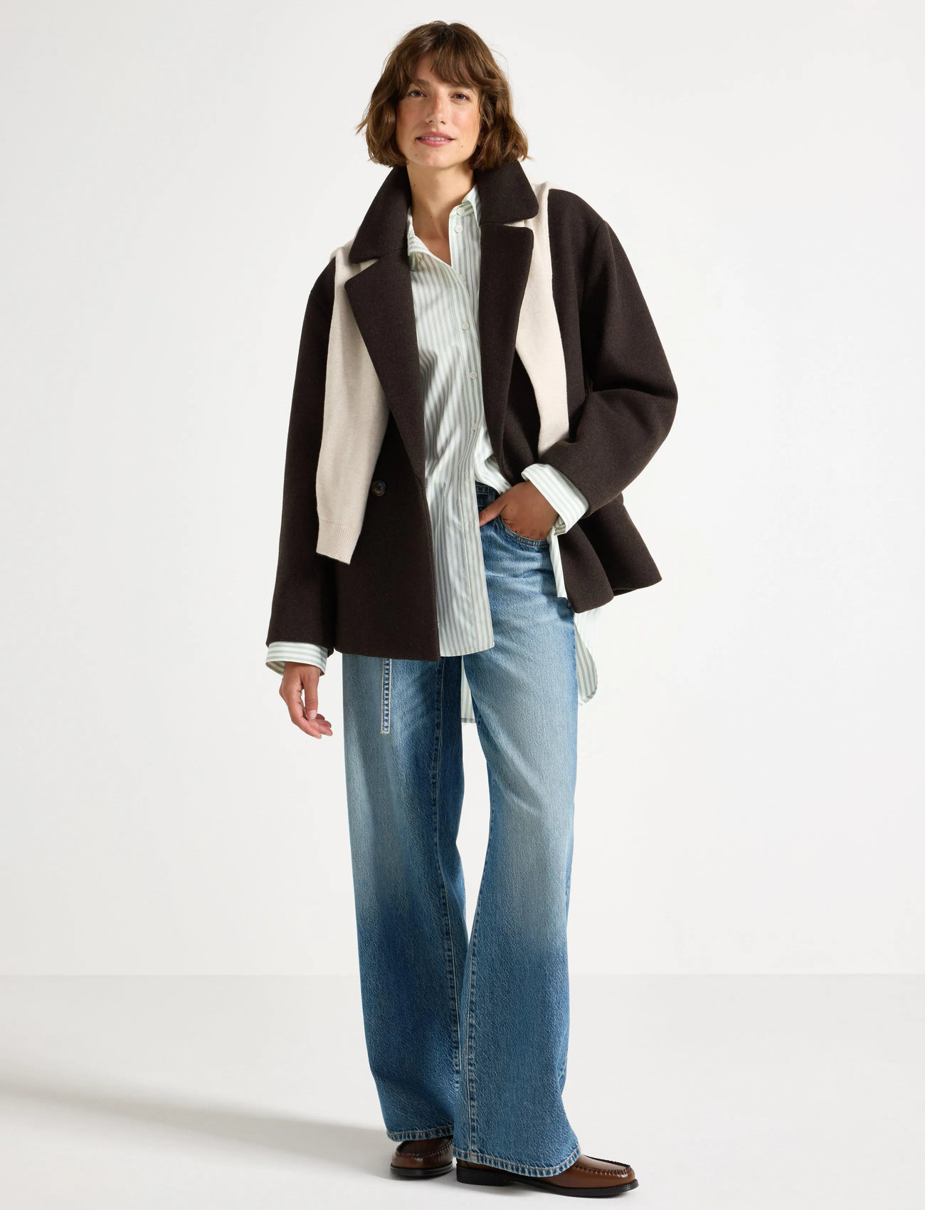Lindex Jacket Delilah, XL, Brown, Jakker > Uldjakker, Dame