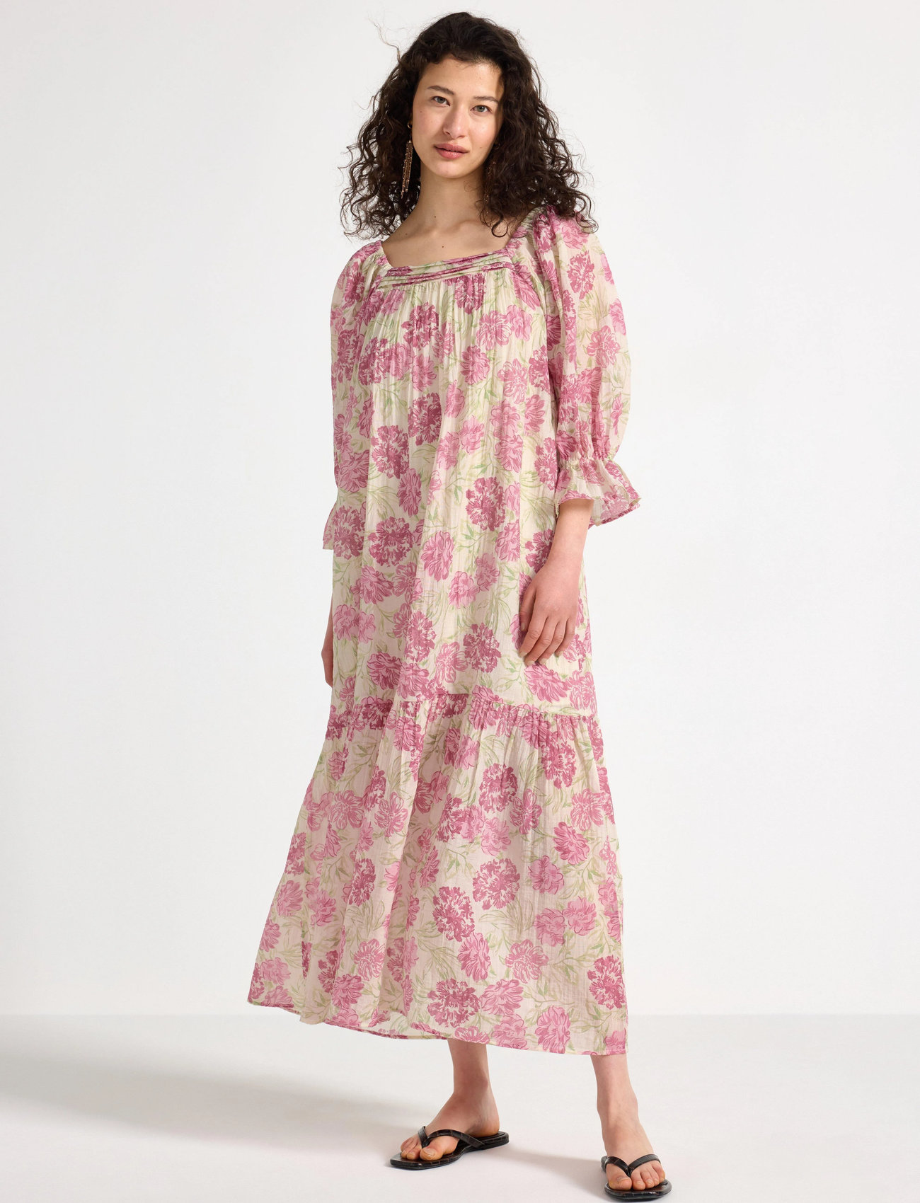 Lindex Dress Denise, M, Pink, Kjoler > Maxikjole, Dame