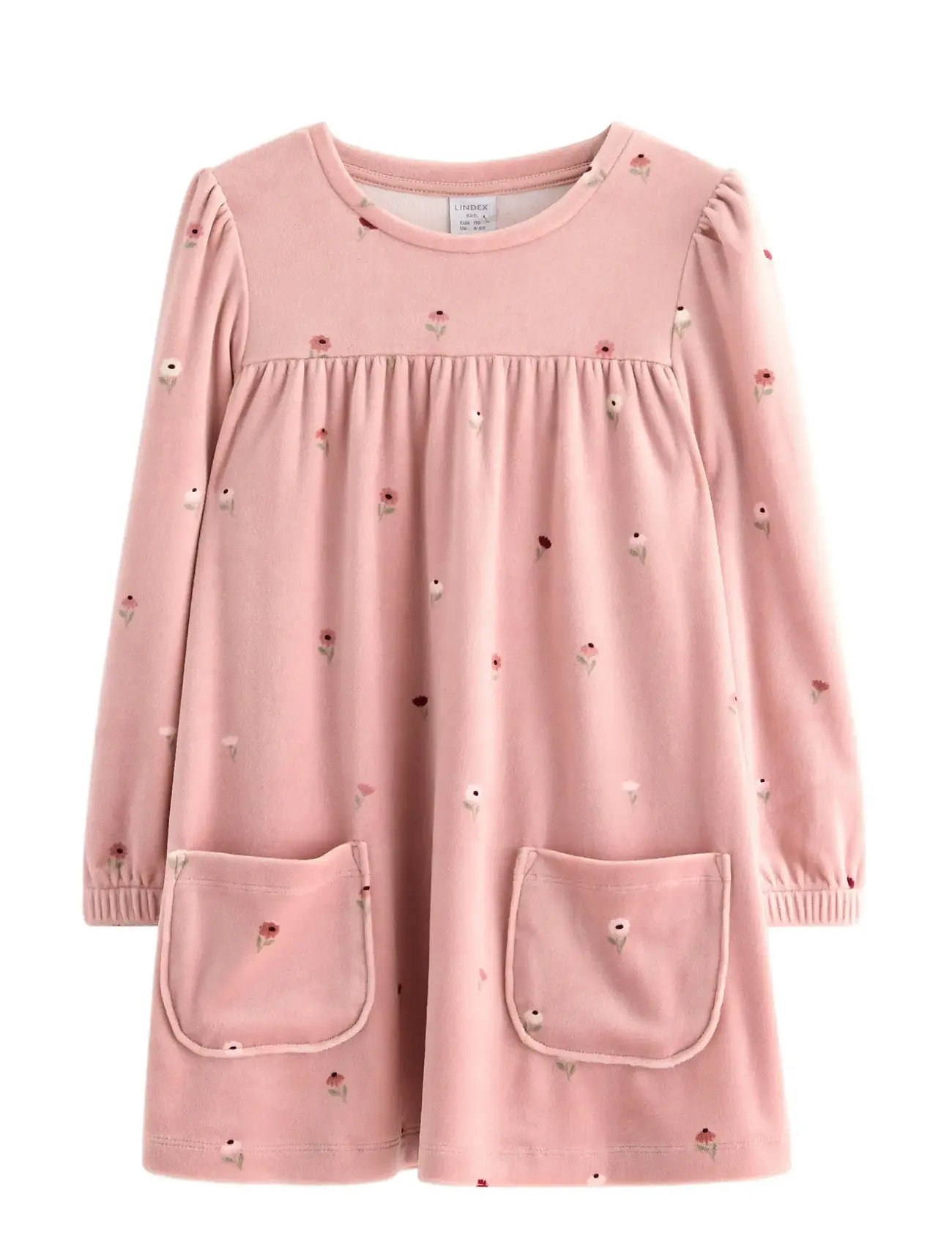 LINDEX Tunika I Velour Pink - 92 - Kinder