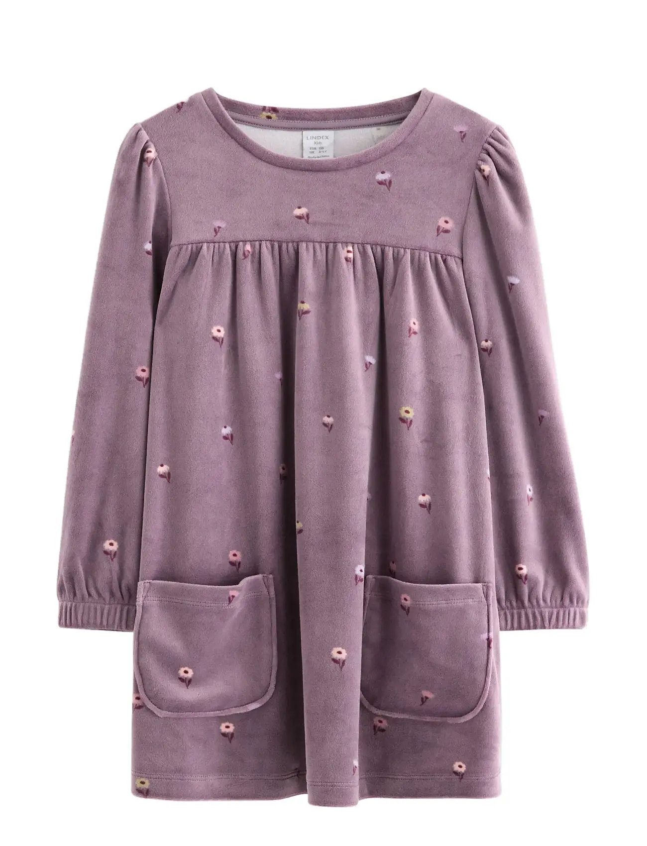 LINDEX Tunika I Velour Lila - 92 - Kinder