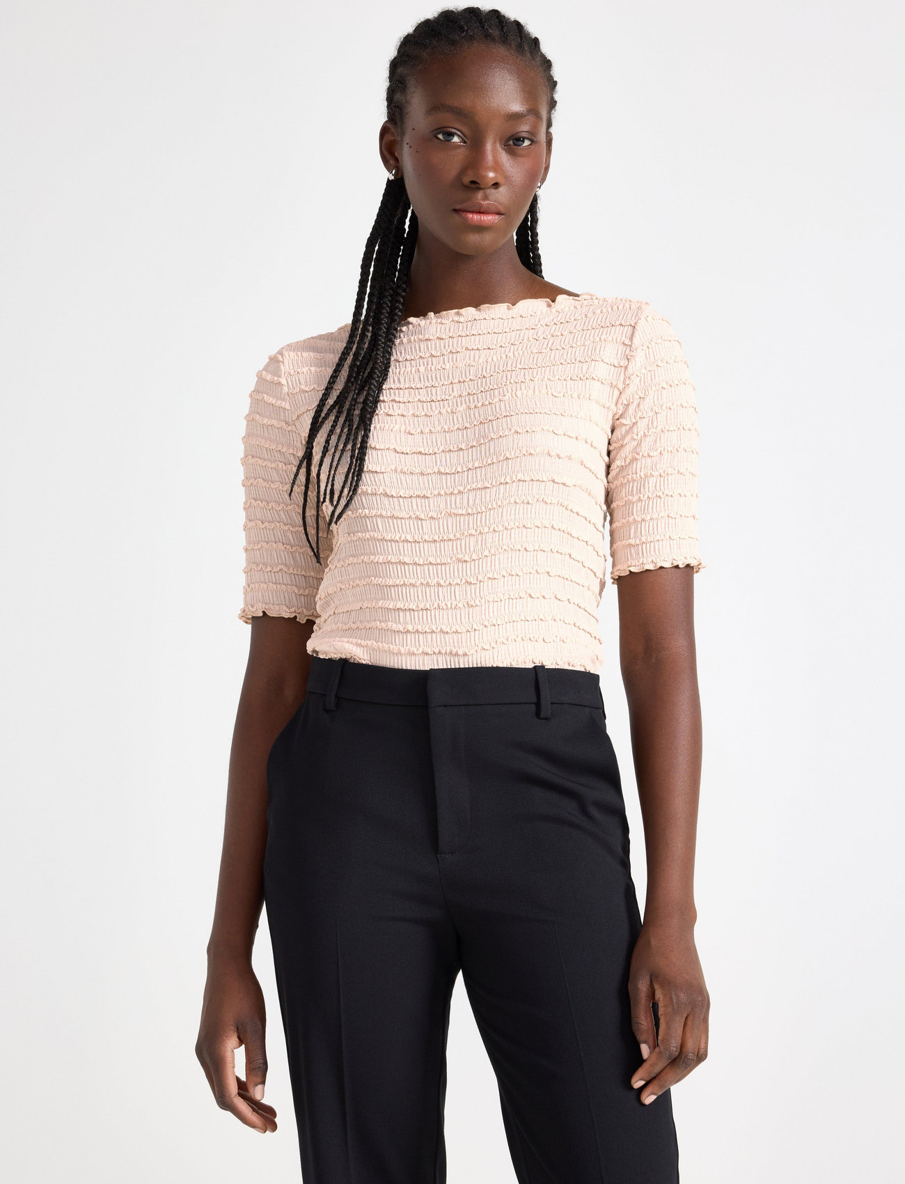 Lindex Top Sigge, XL, Beige, T-Shirts & Toppe > Kortærmede, Dame