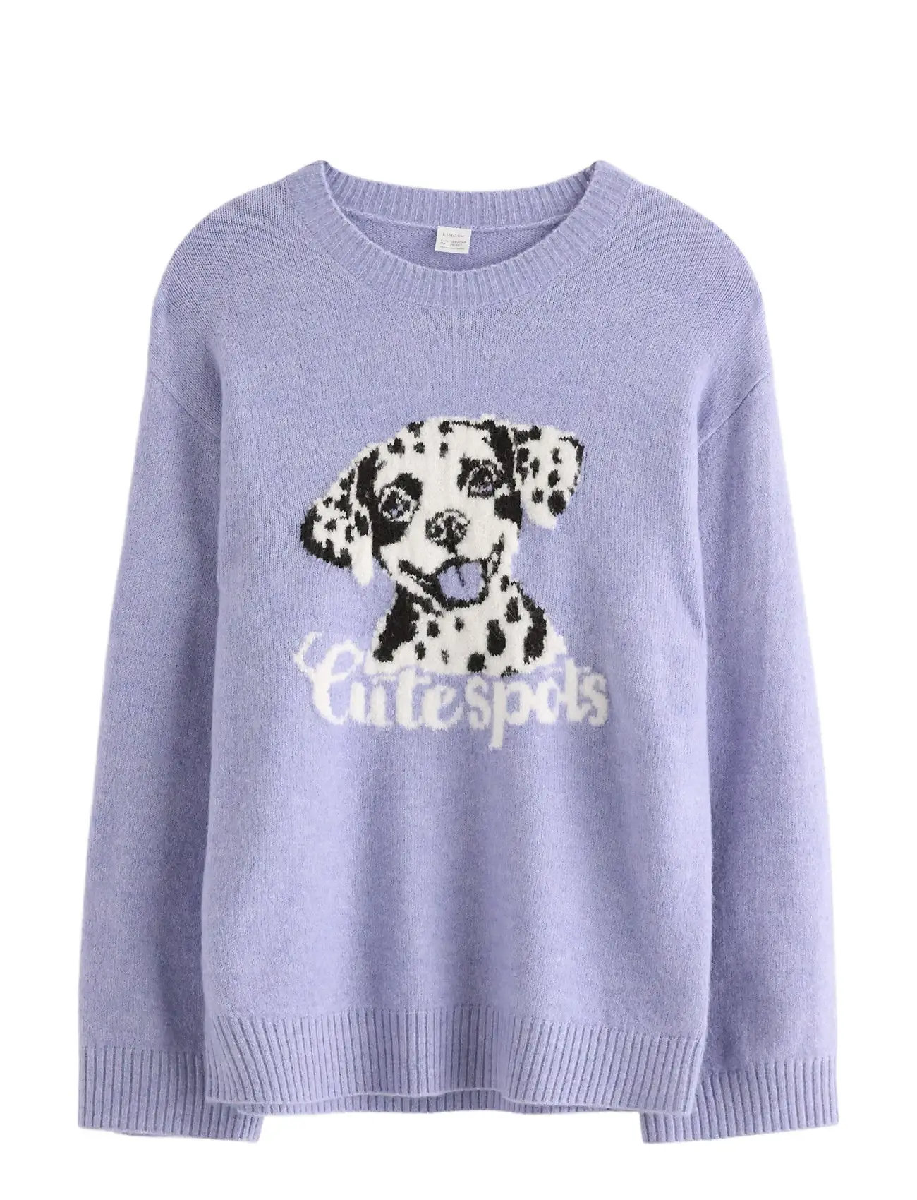 LINDEX Pullover Strick Jaquard Lila - 128 - Kinder