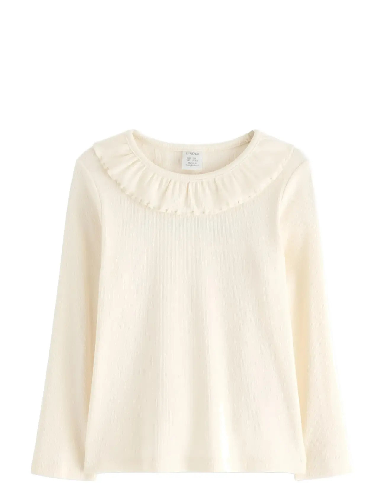LINDEX Ribbet Topp Cream - 104 - Kinder