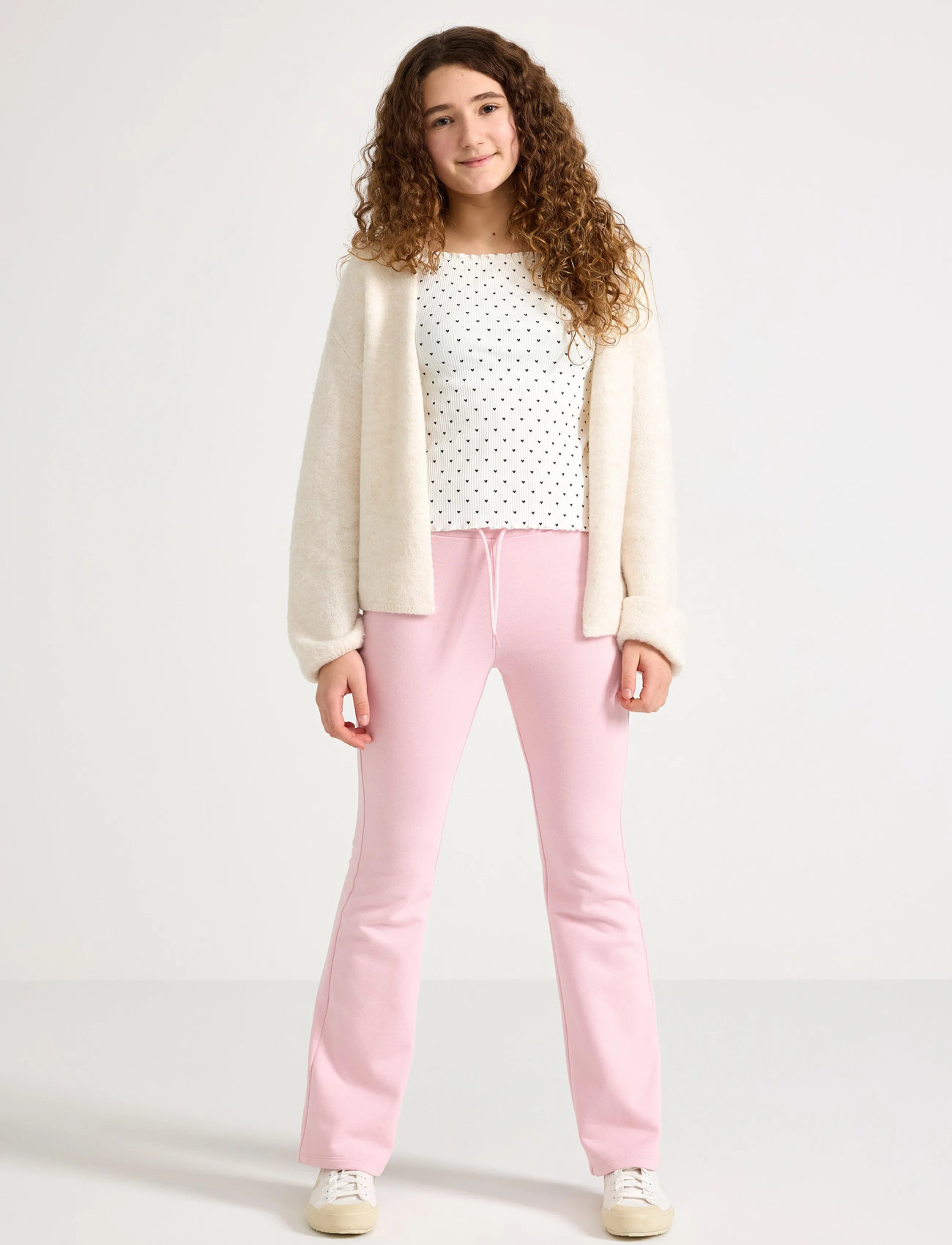 Lindex Trouser Jogger Flares, 158, Pink > Underdele, Dame