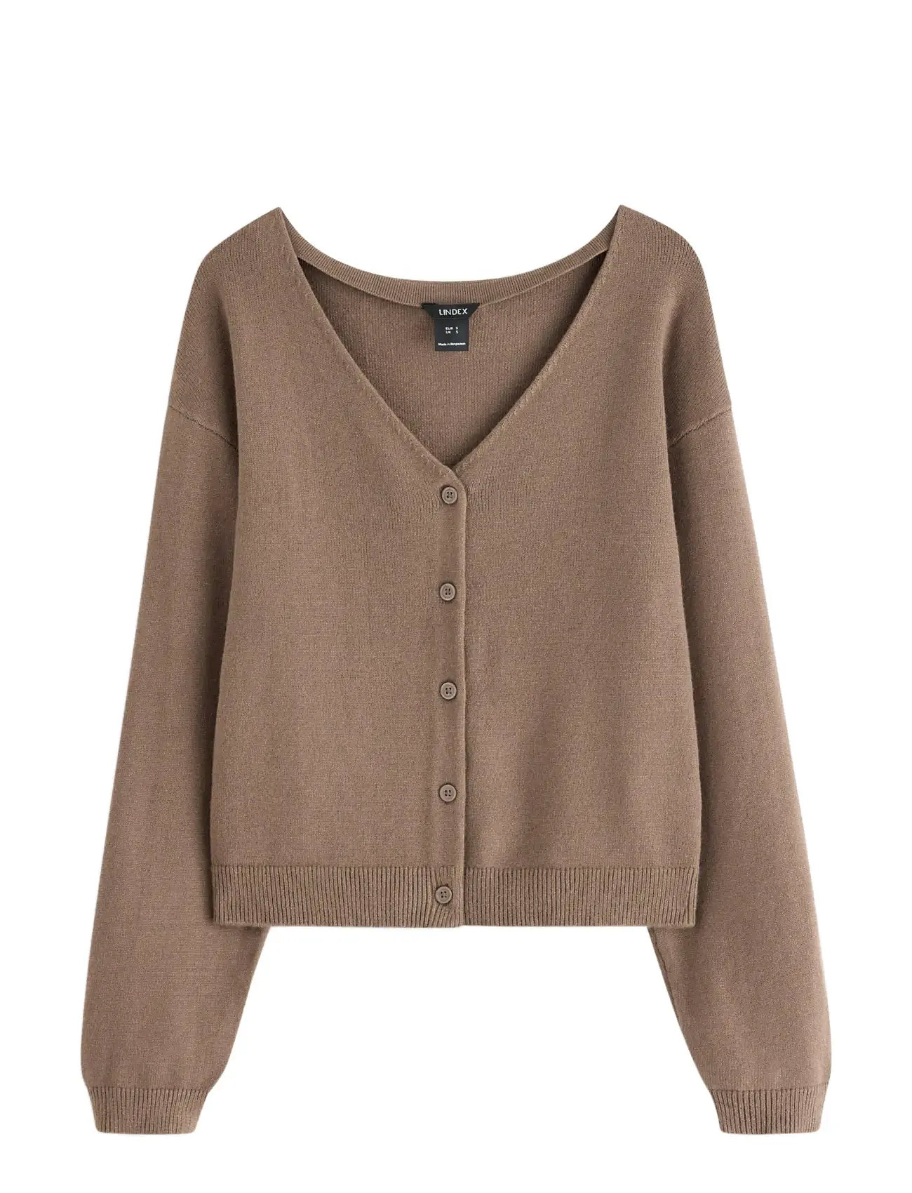 LINDEX Strikket Cardigan Braun - XL - Damen